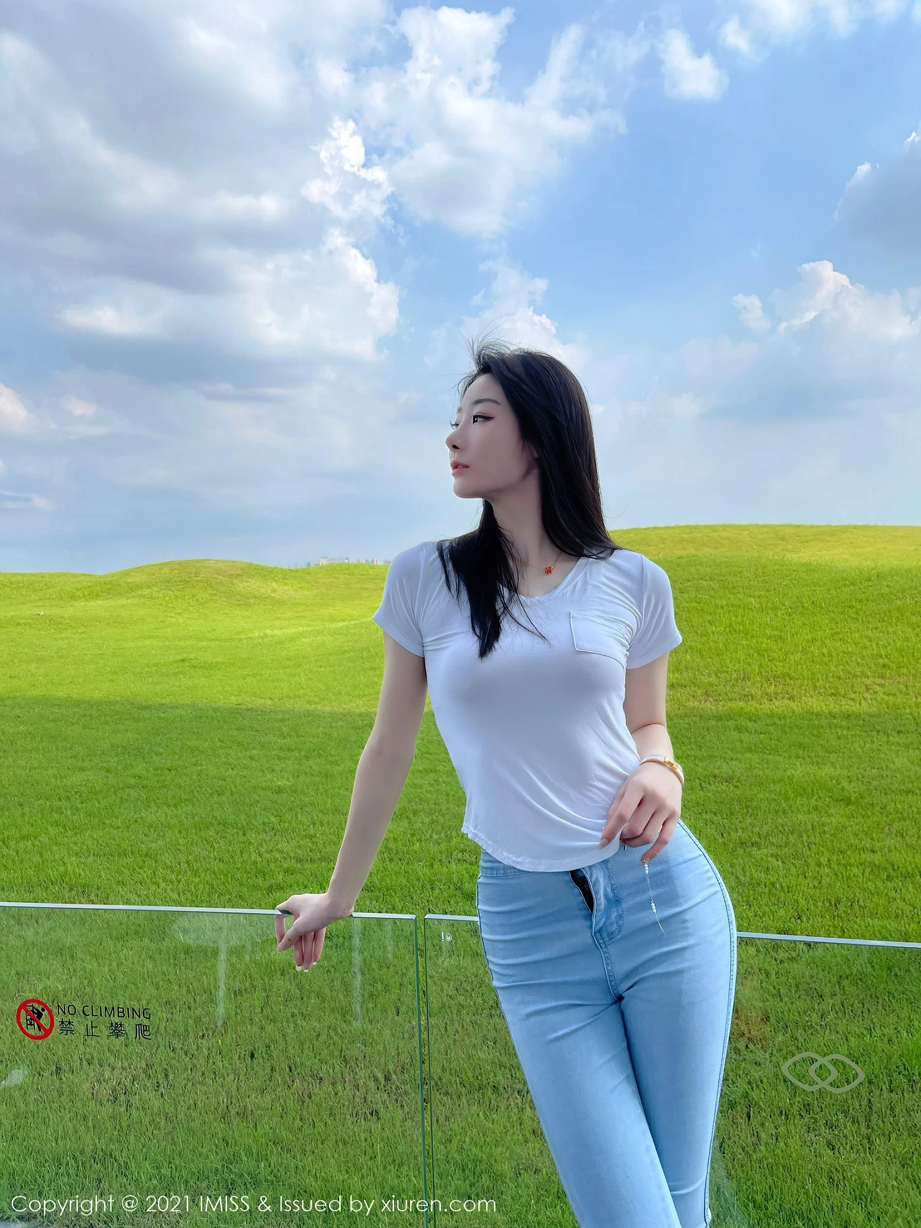 模特清純山景寫真 - 櫻花季靜謐風格展現精選 - 32