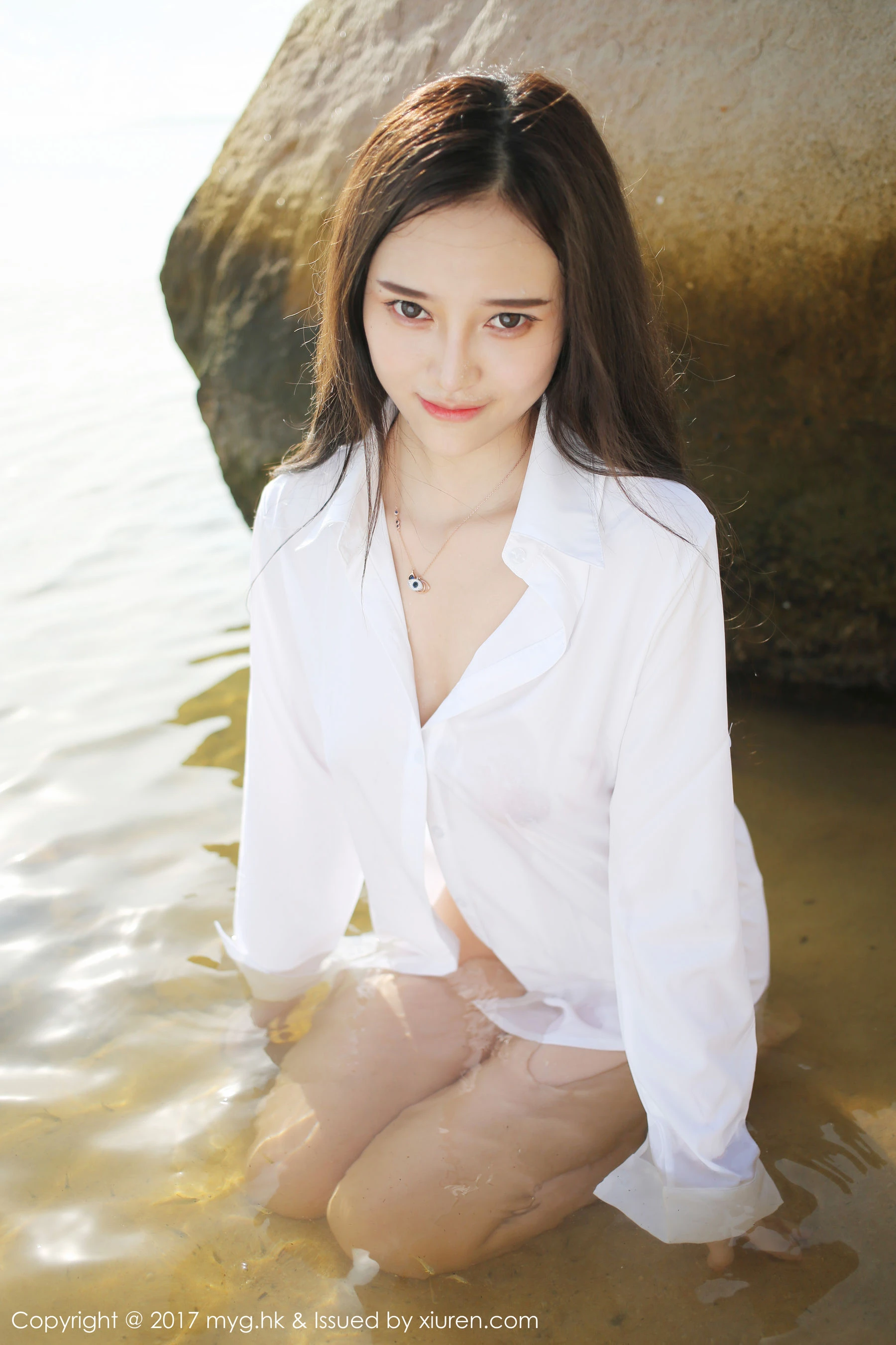 台北全日嫩模美照 - 甜美魅力海邊實錄限量 - 20