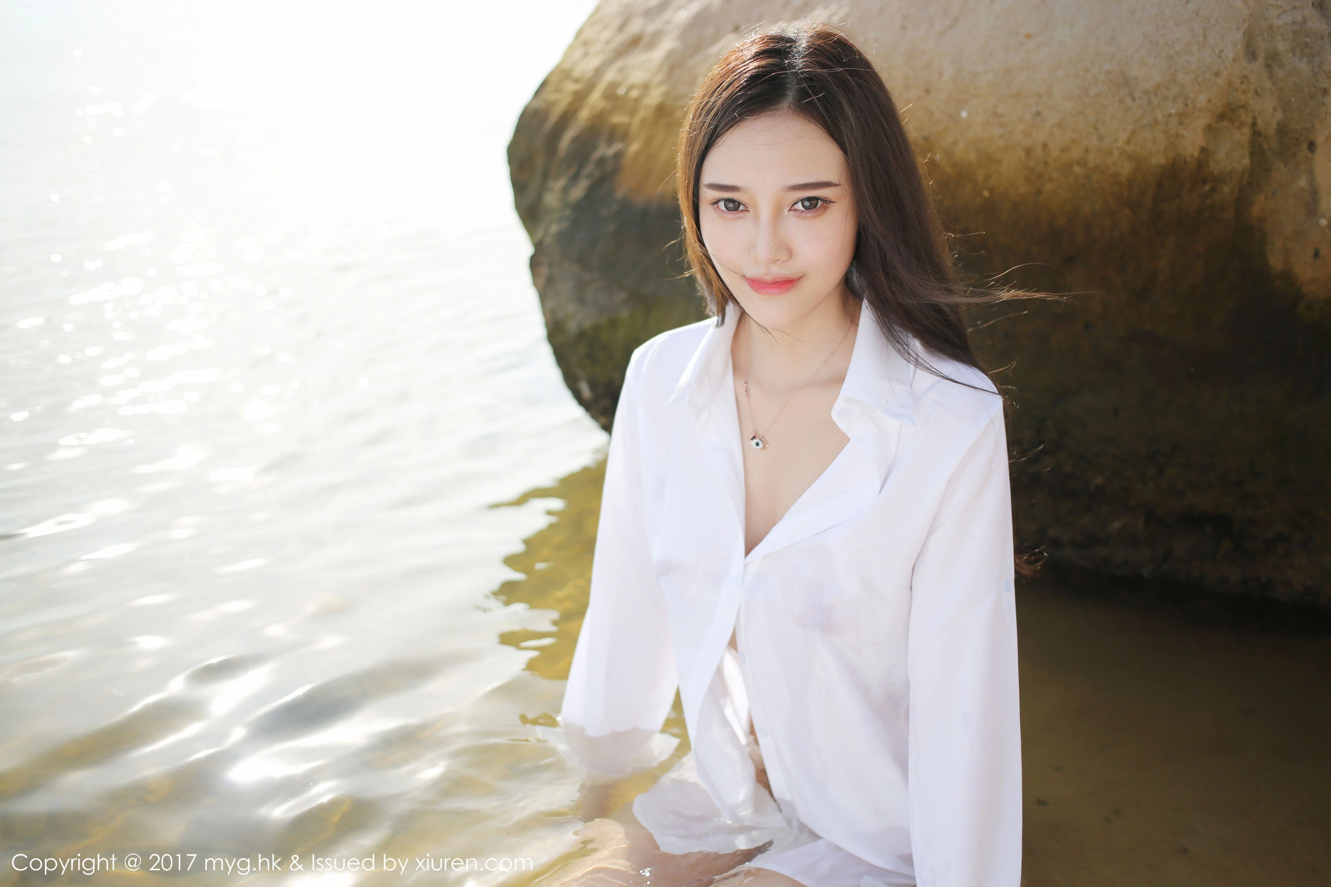台北全日嫩模美照 - 甜美魅力海邊實錄限量 - 24