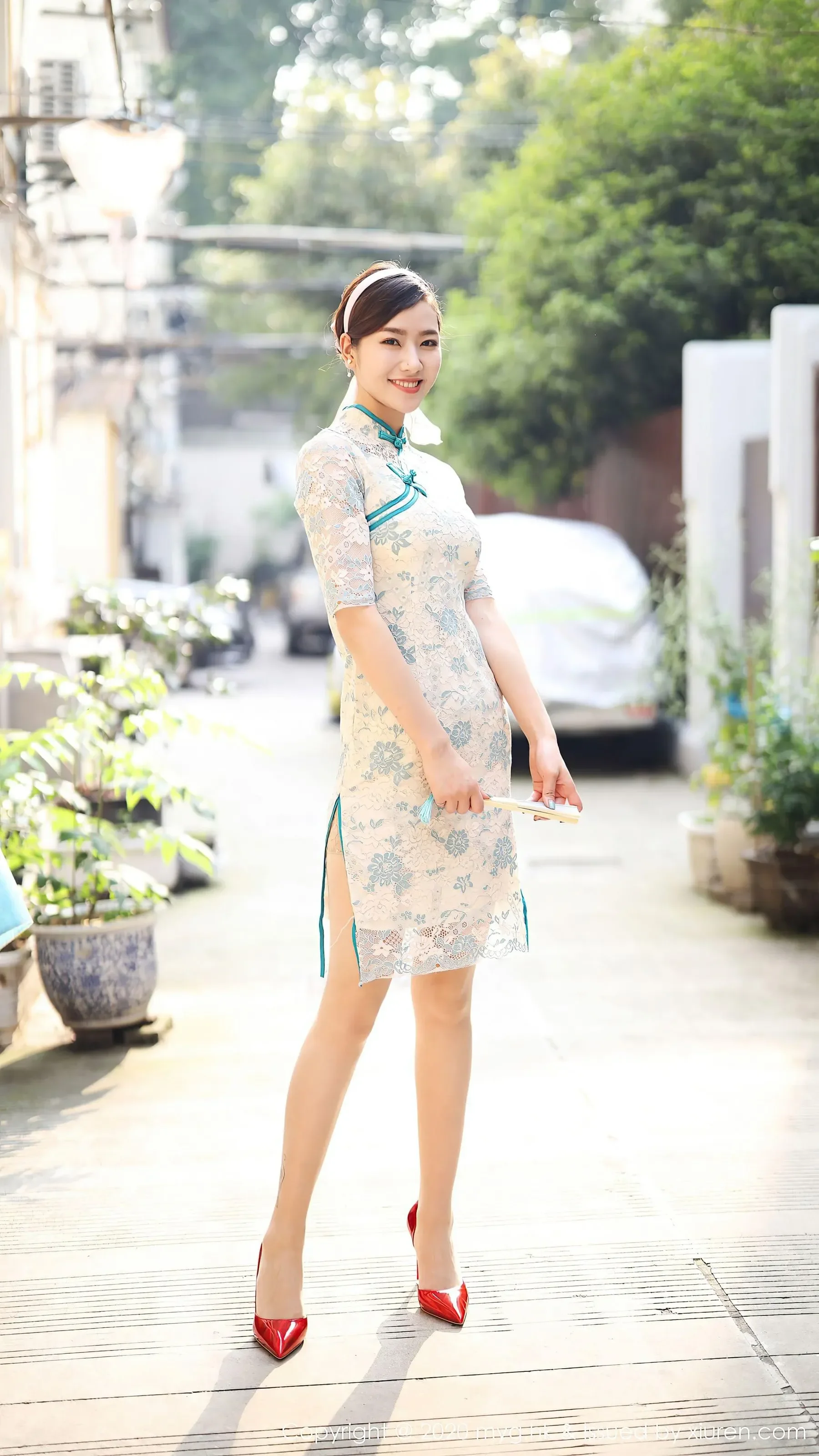 台中清晨模特美照 - 清純魅力戶外實錄限量 - 4