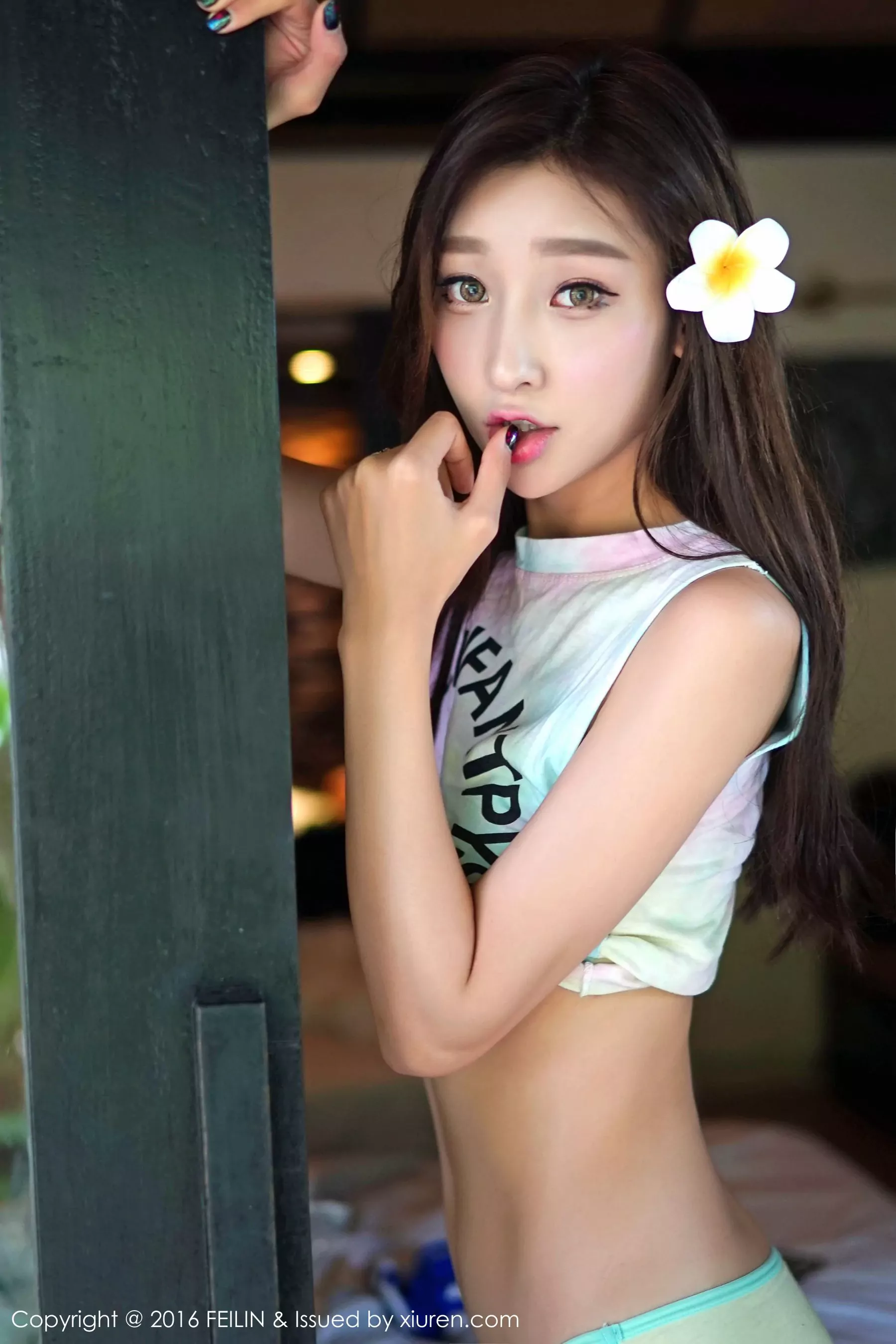 嫩模甜美攝影棚寫真 - 晴日俏皮風格展現精選 - 14