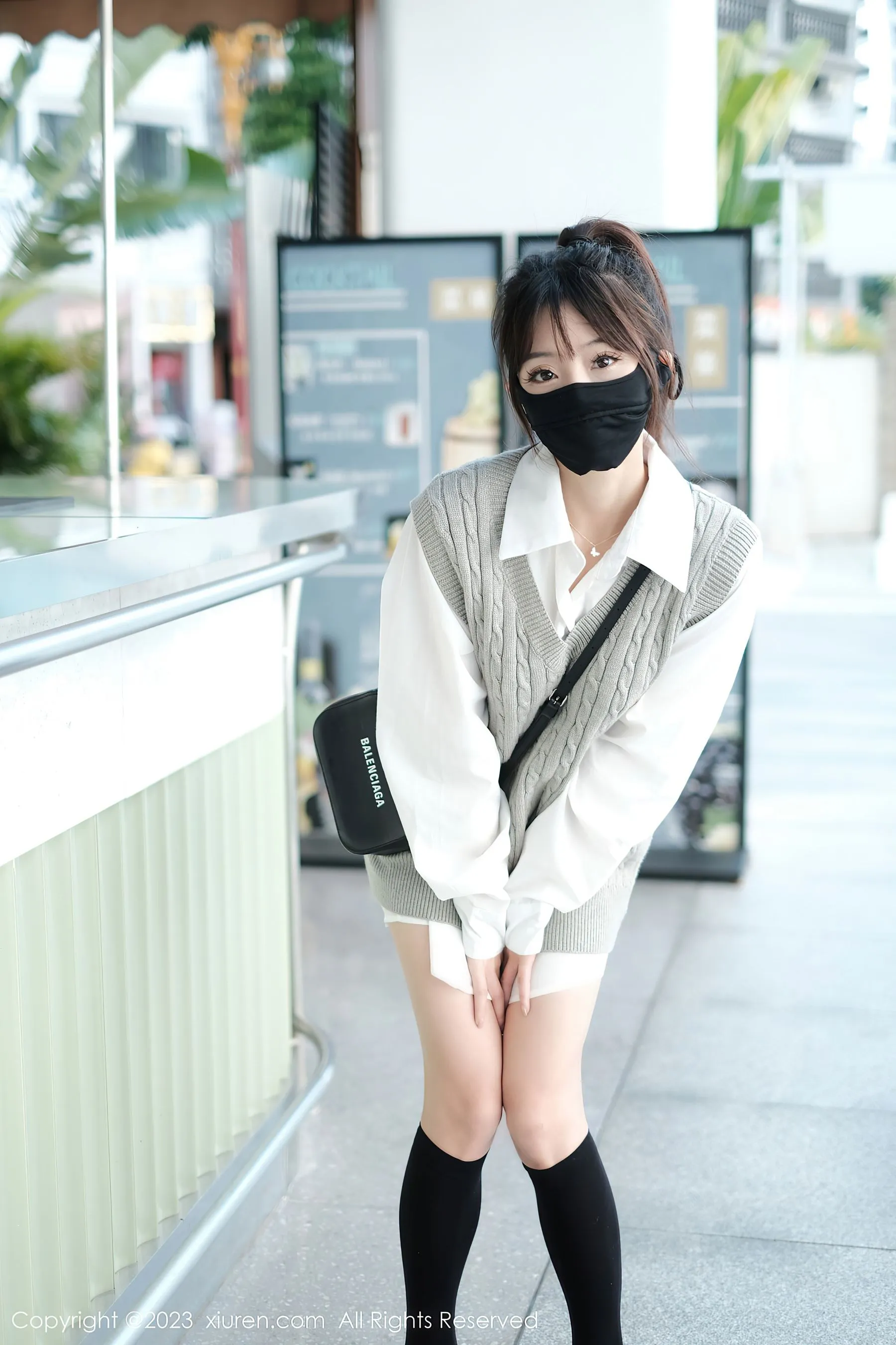 傍晚苗慄主播寫真精選 – 甜美街拍優雅完美融合限量 - 21