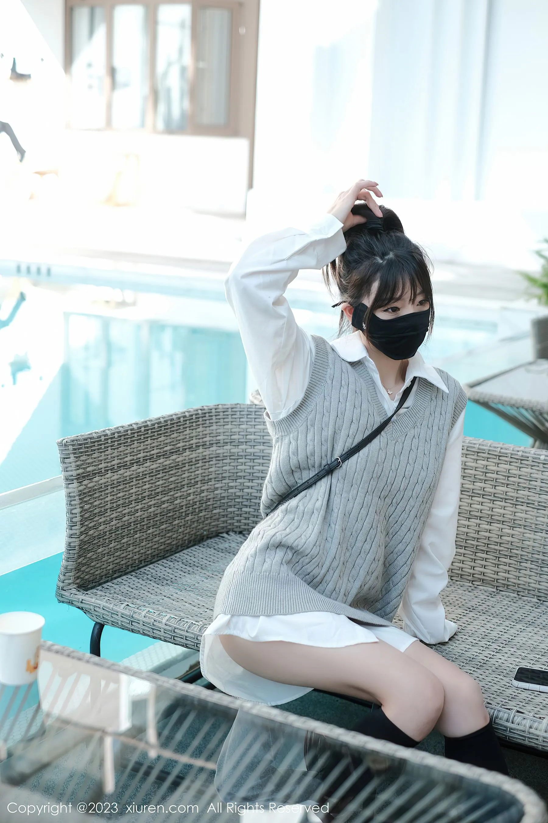 傍晚苗慄主播寫真精選 – 甜美街拍優雅完美融合限量 - 31