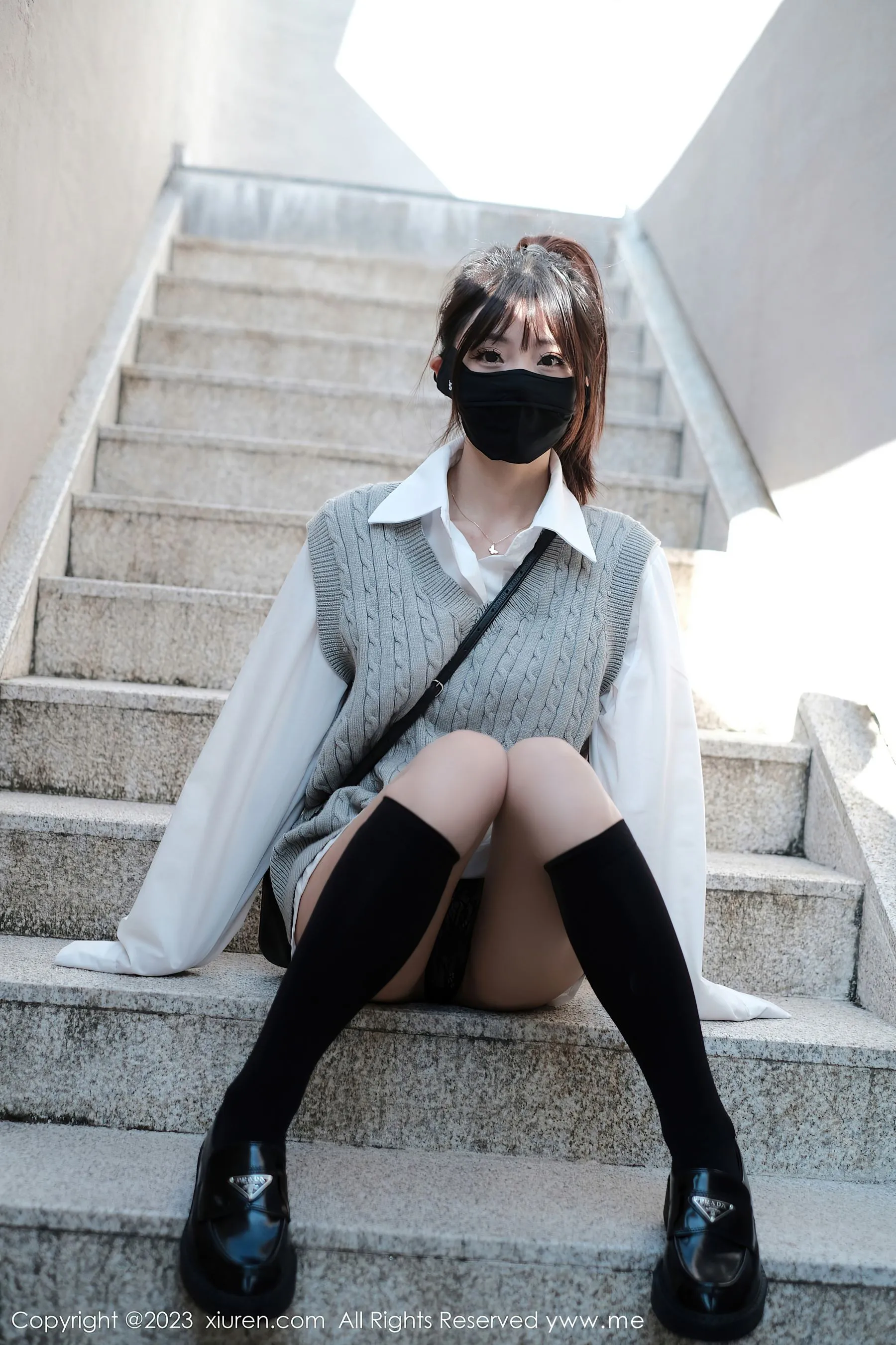 傍晚苗慄主播寫真精選 – 甜美街拍優雅完美融合限量 - 41