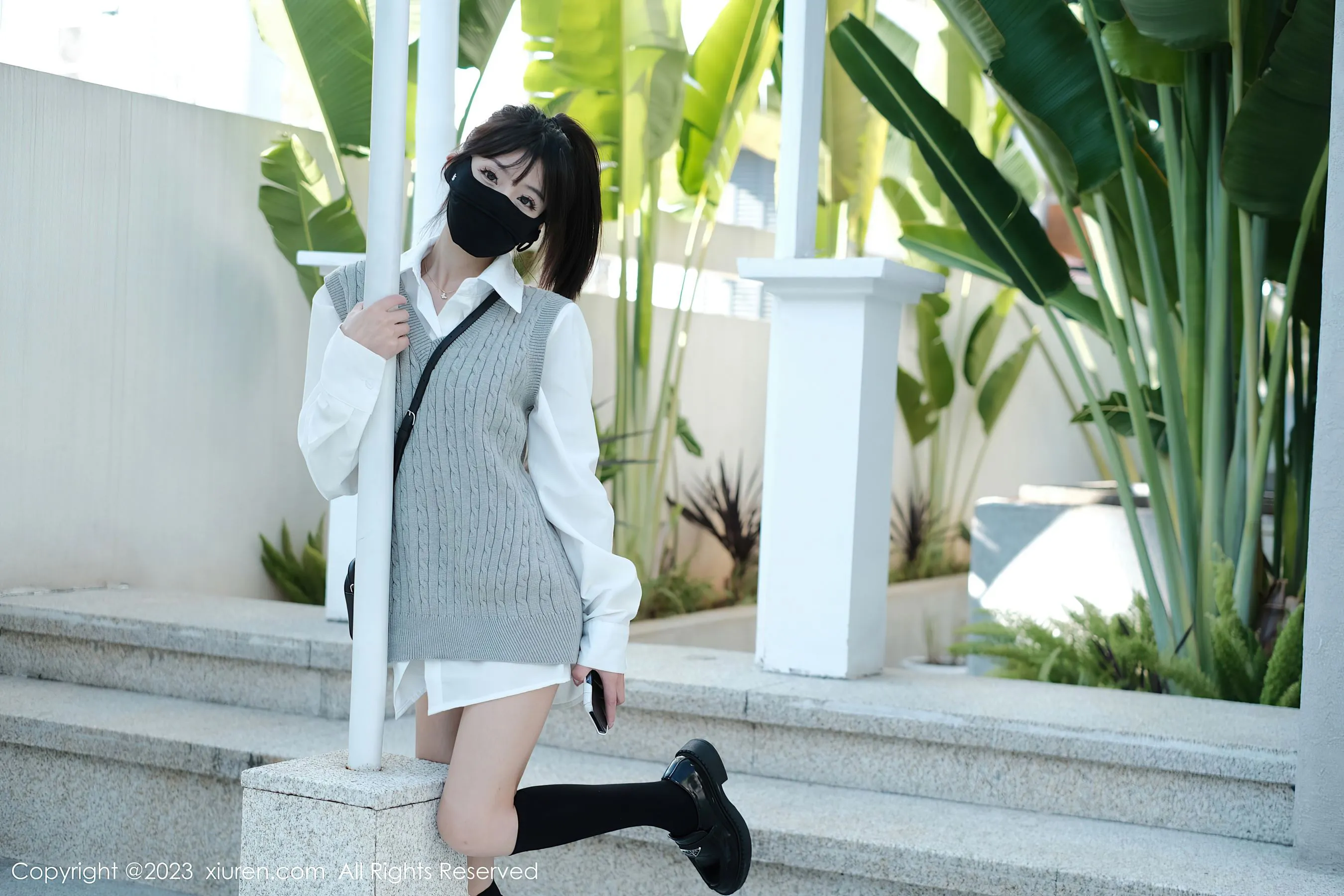 傍晚苗慄主播寫真精選 – 甜美街拍優雅完美融合限量 - 47