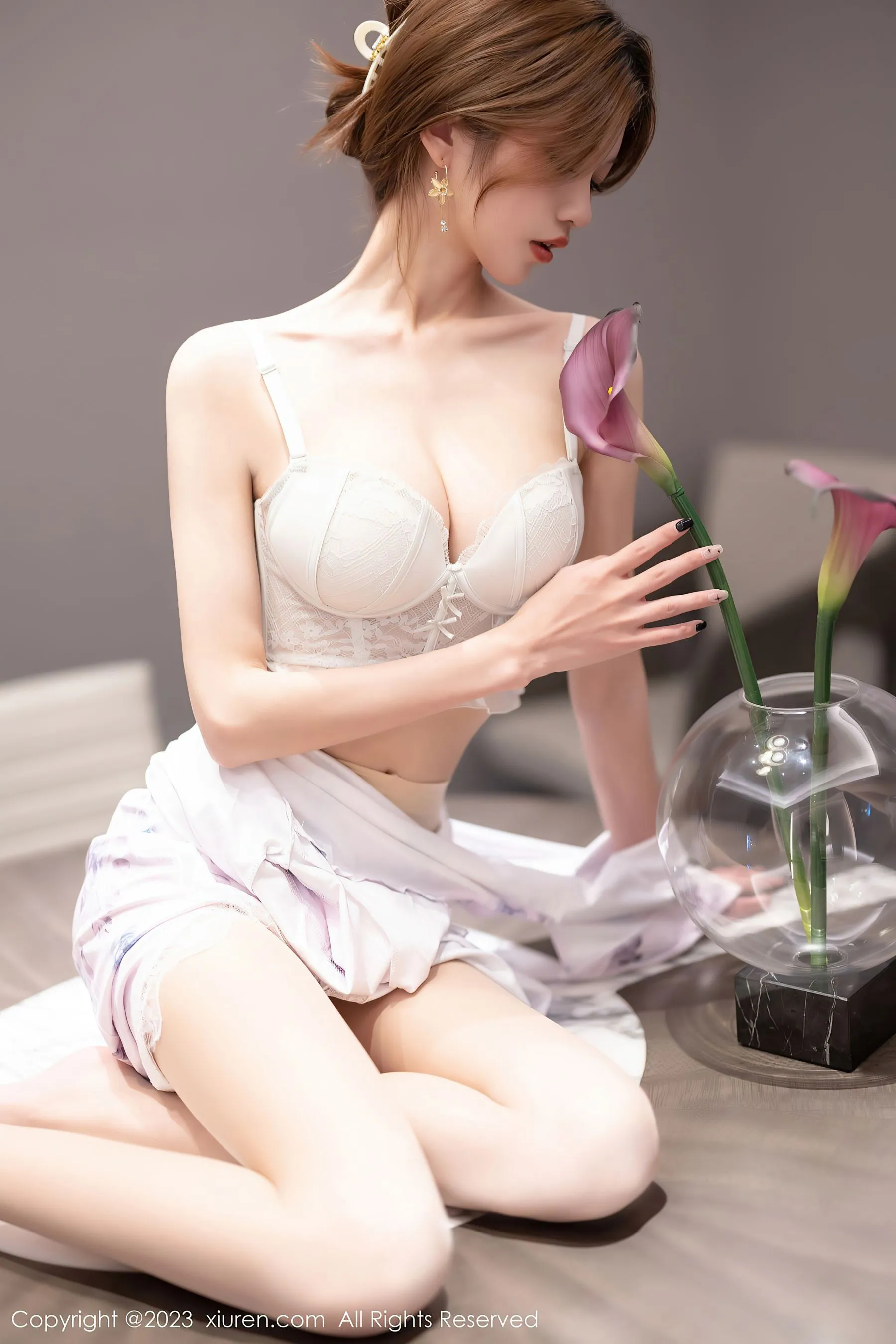 溫柔時刻車模海邊寫真 – 櫻花季甜美風採再現珍藏 - 4