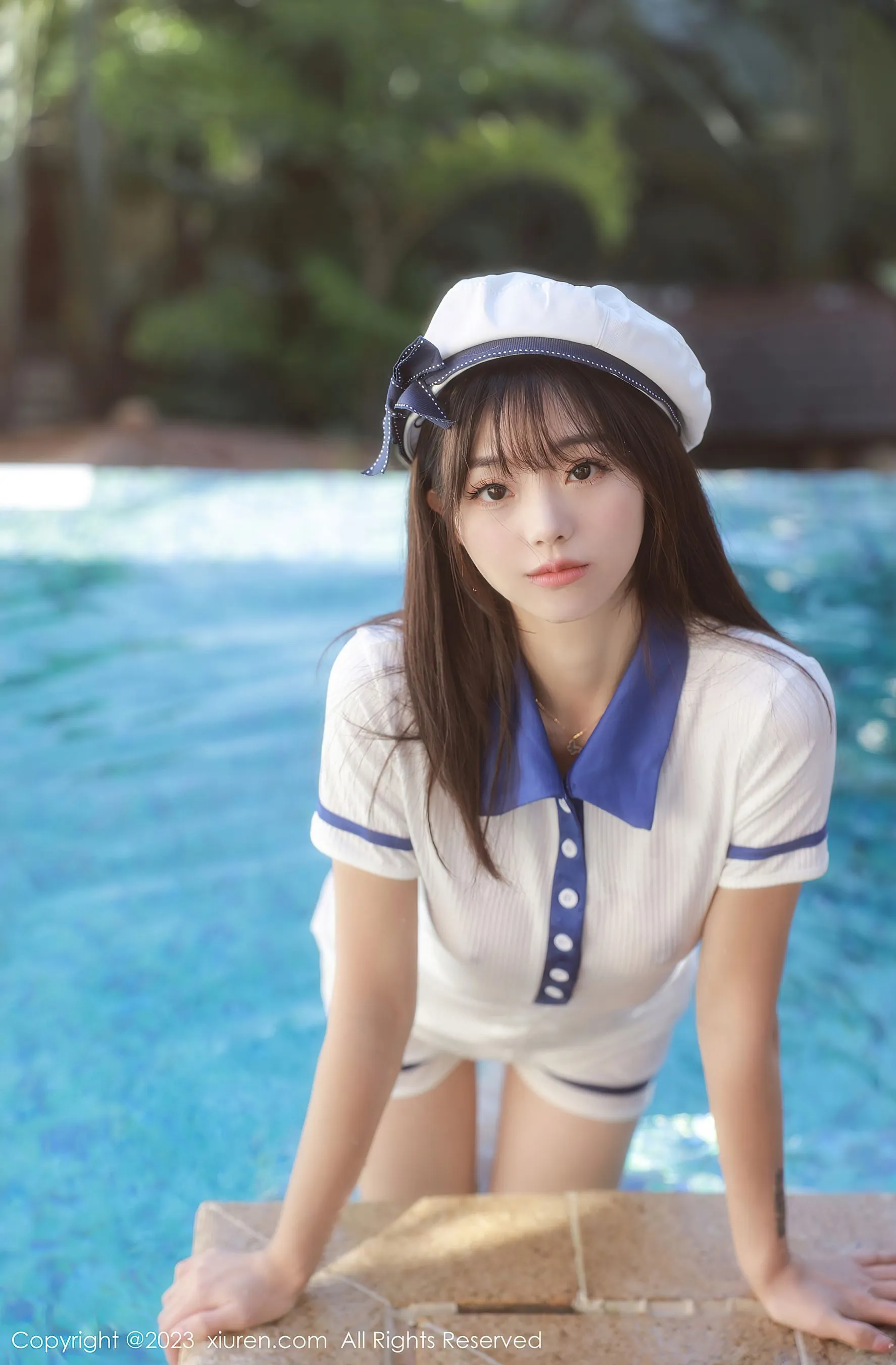 空姐火辣夜景寫真 – 櫻花季自信風格展現珍藏 - 37