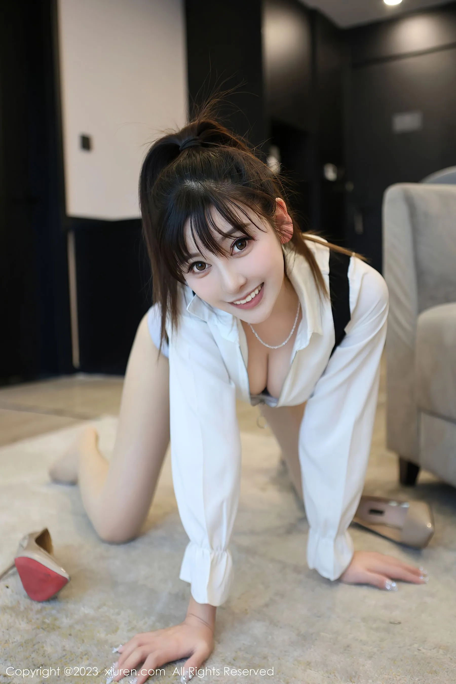 秋楓限定主播活潑寫真集 – 寫真館優雅瞬間捕捉典藏 - 3