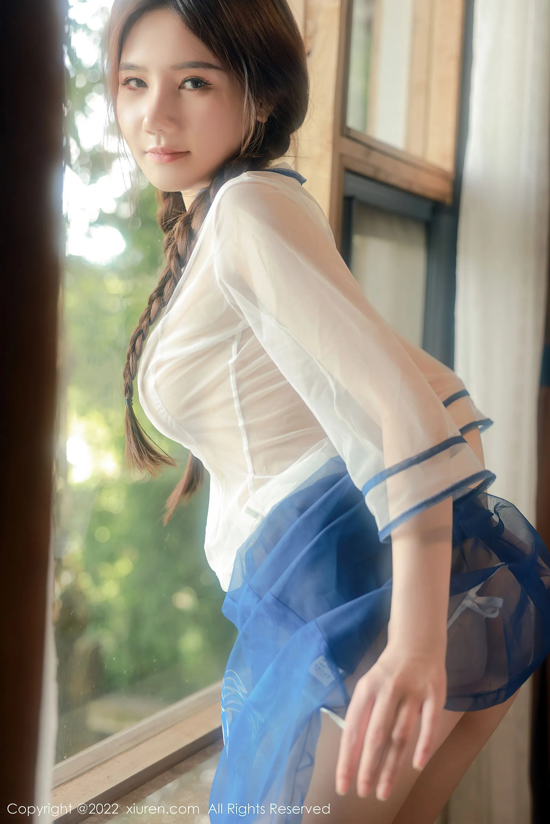 車模魅惑自然光寫真 – 櫻花季激情風格展現獨家 - 23