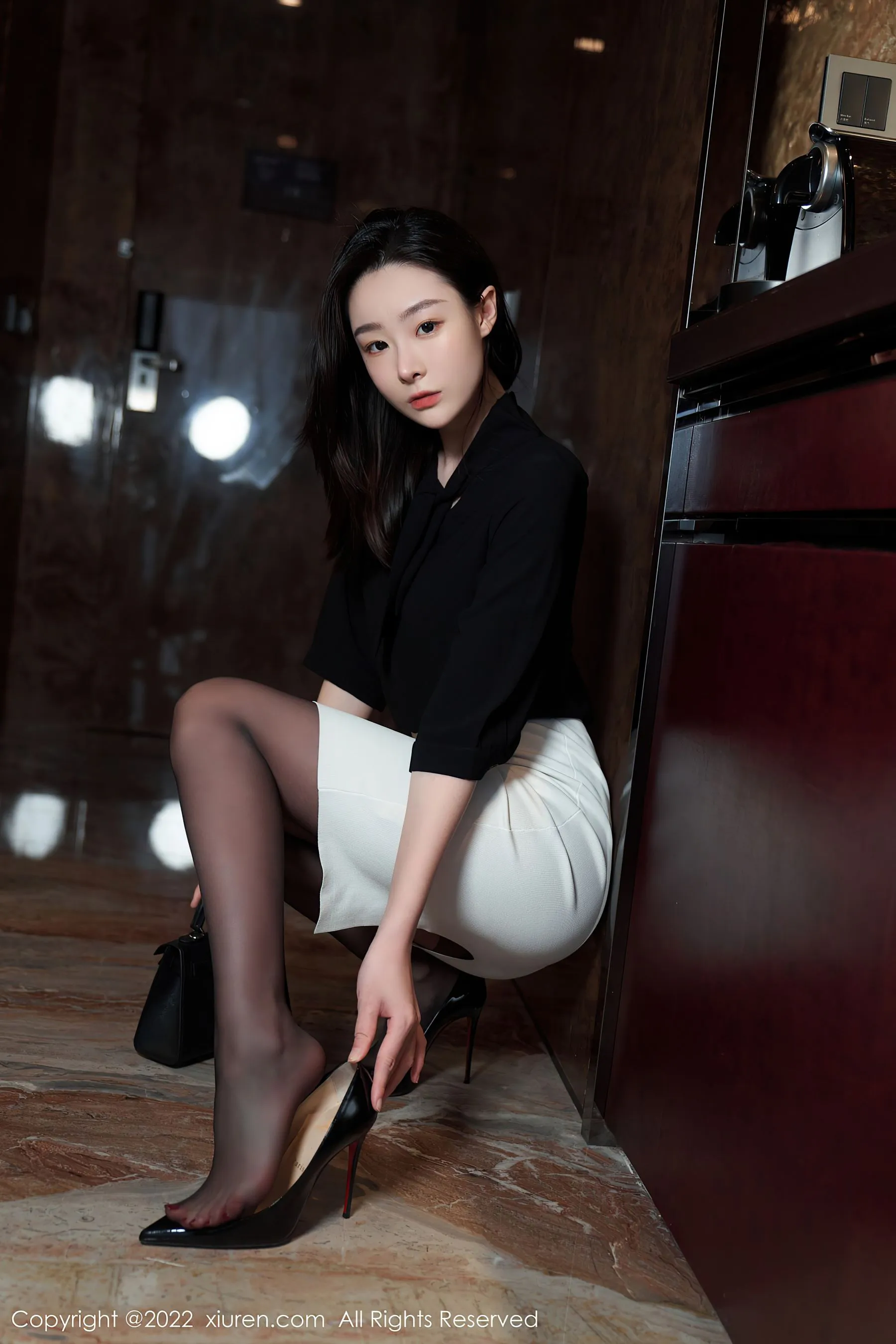 護士優雅夜景寫真 – 冬季優雅風格展現珍藏 - 22
