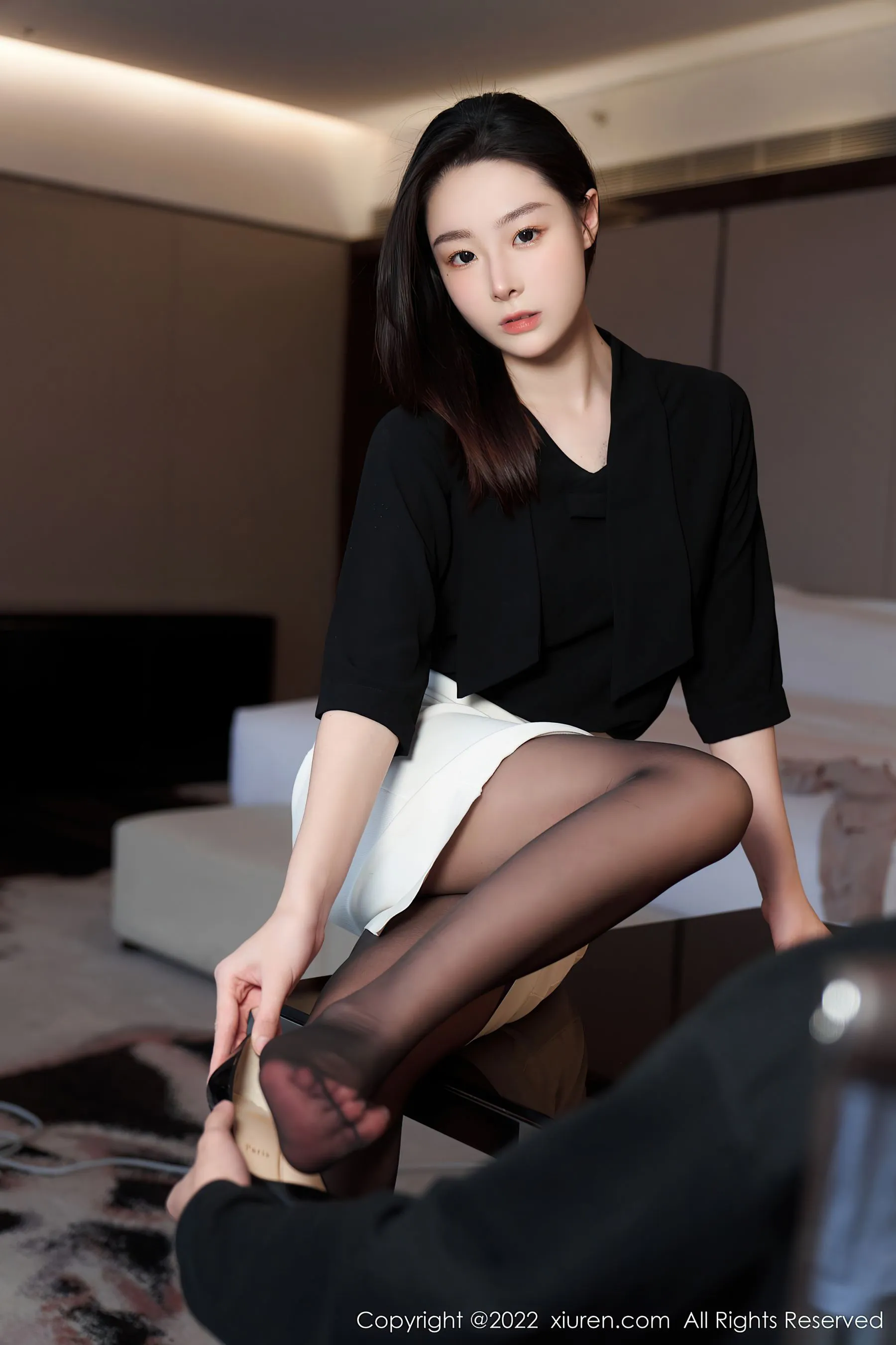護士優雅夜景寫真 – 冬季優雅風格展現珍藏 - 26