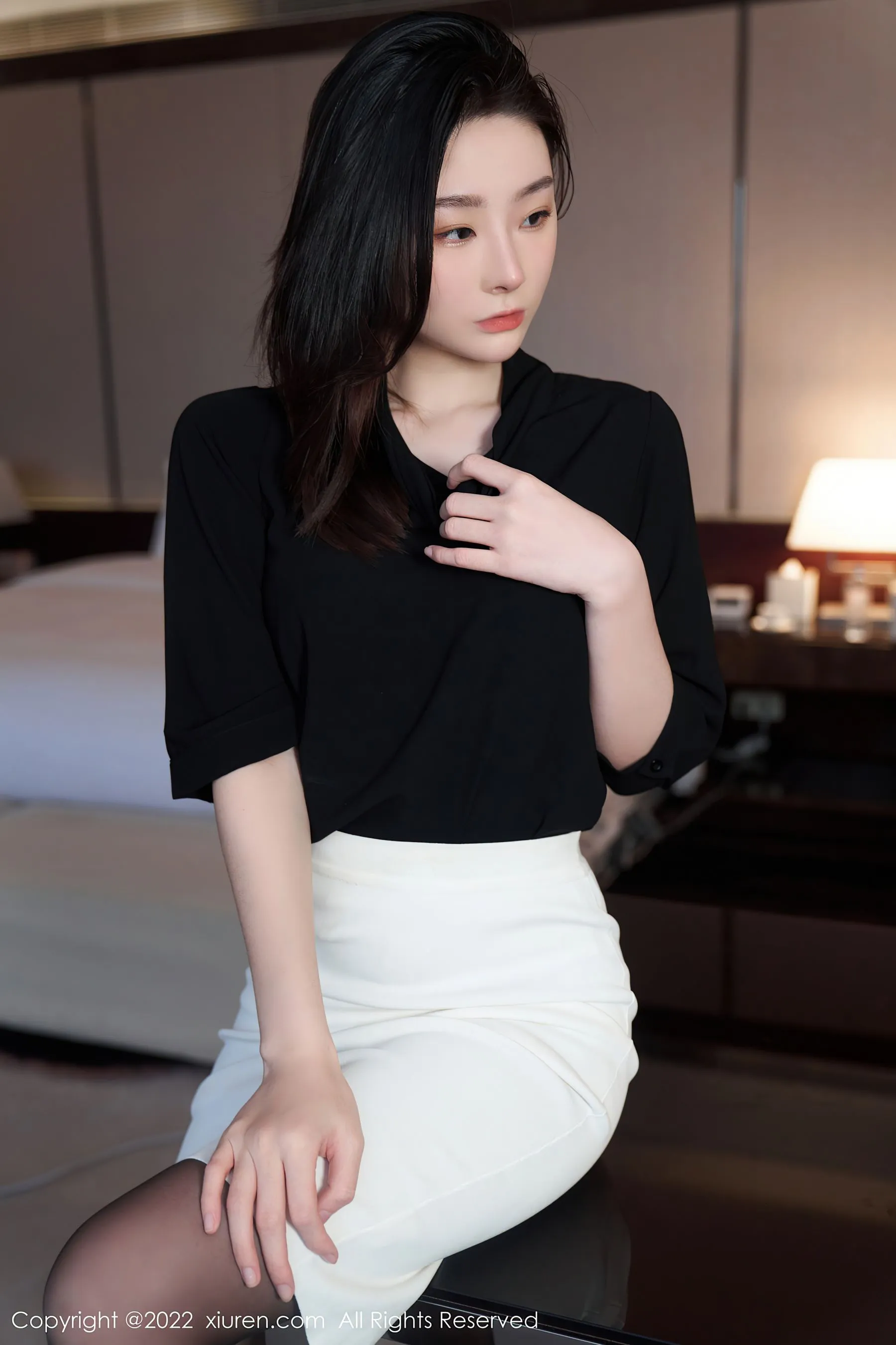 護士優雅夜景寫真 – 冬季優雅風格展現珍藏 - 41