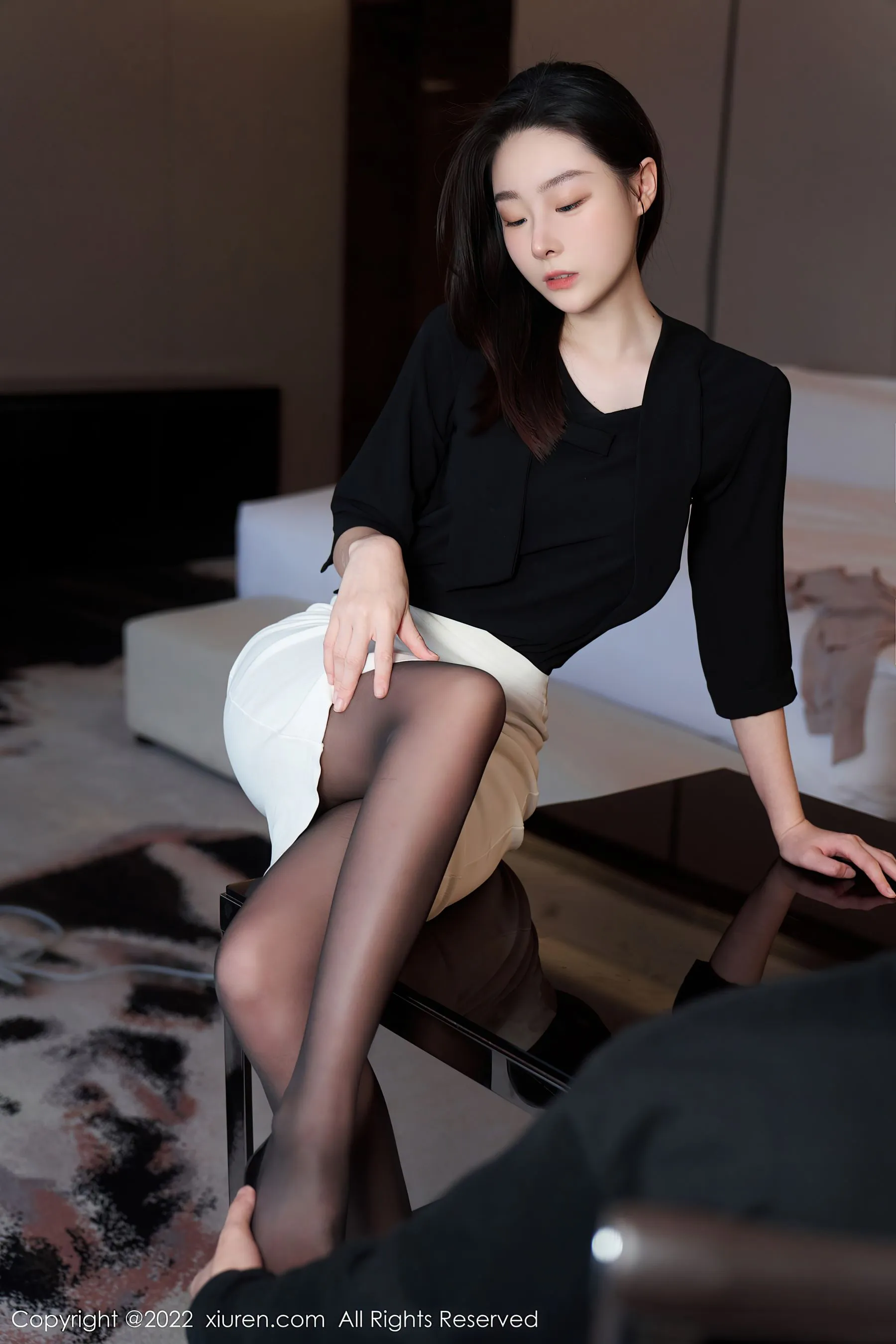 護士優雅夜景寫真 – 冬季優雅風格展現珍藏 - 48