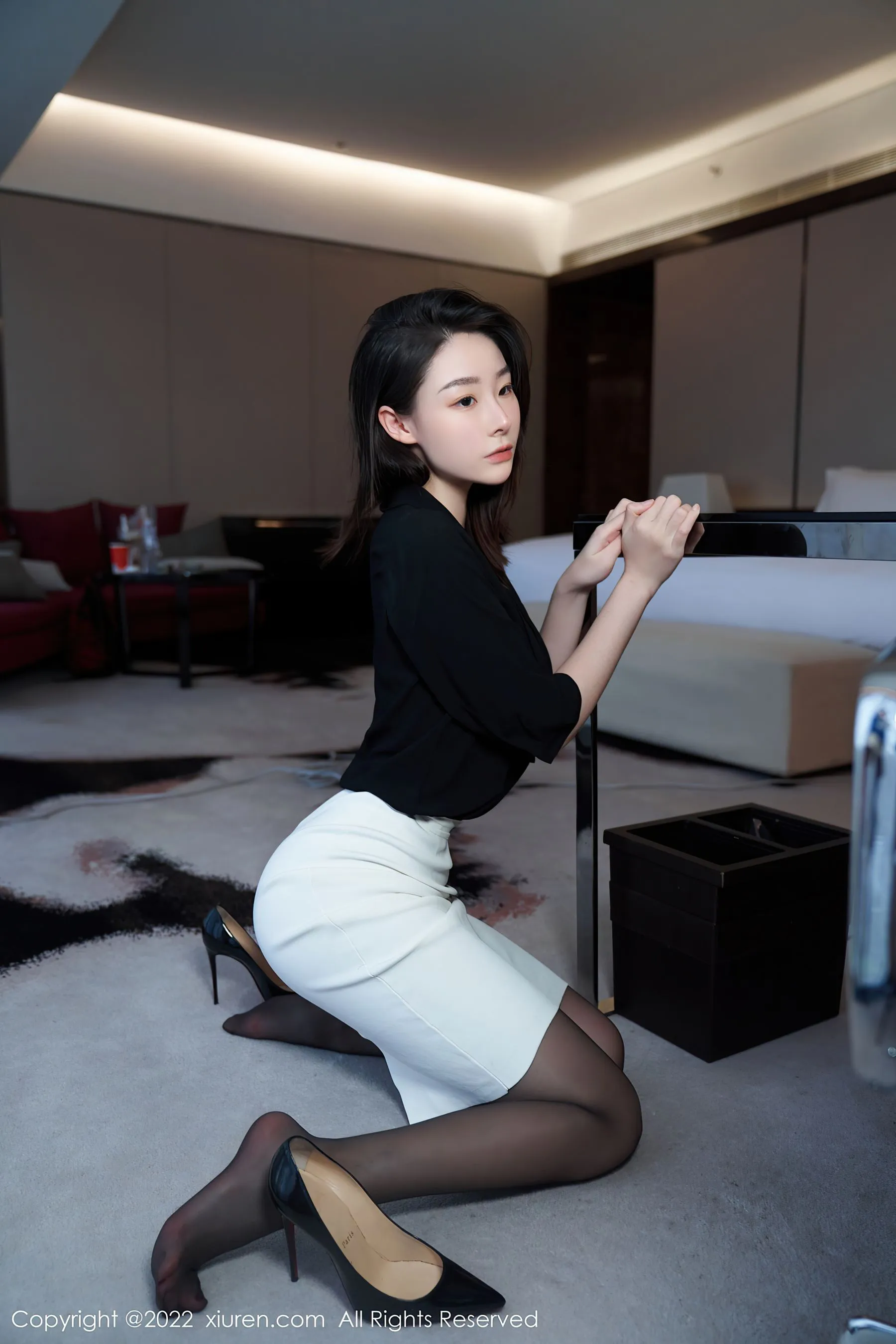 護士優雅夜景寫真 – 冬季優雅風格展現珍藏 - 52