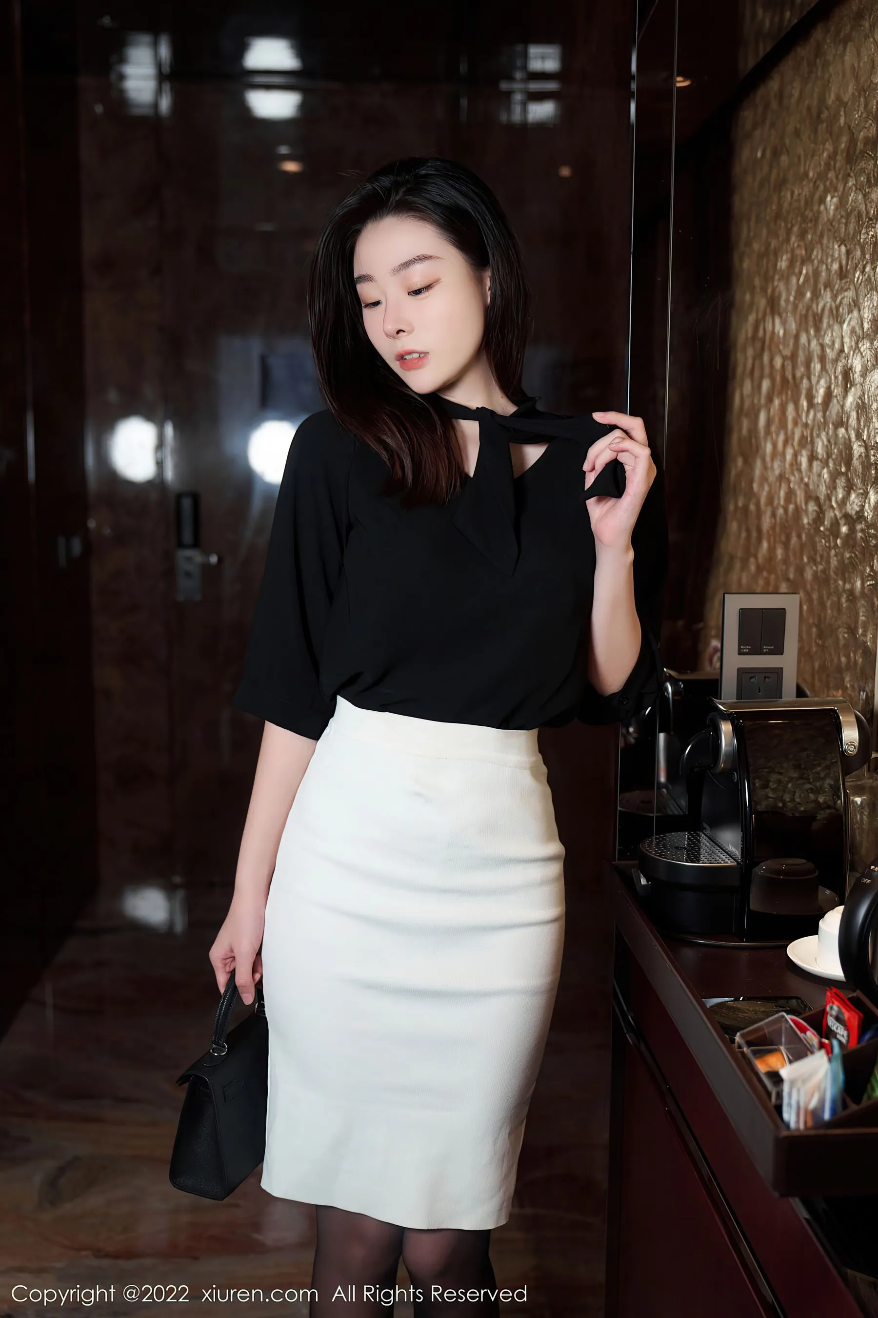 護士優雅夜景寫真 – 冬季優雅風格展現珍藏 - 53
