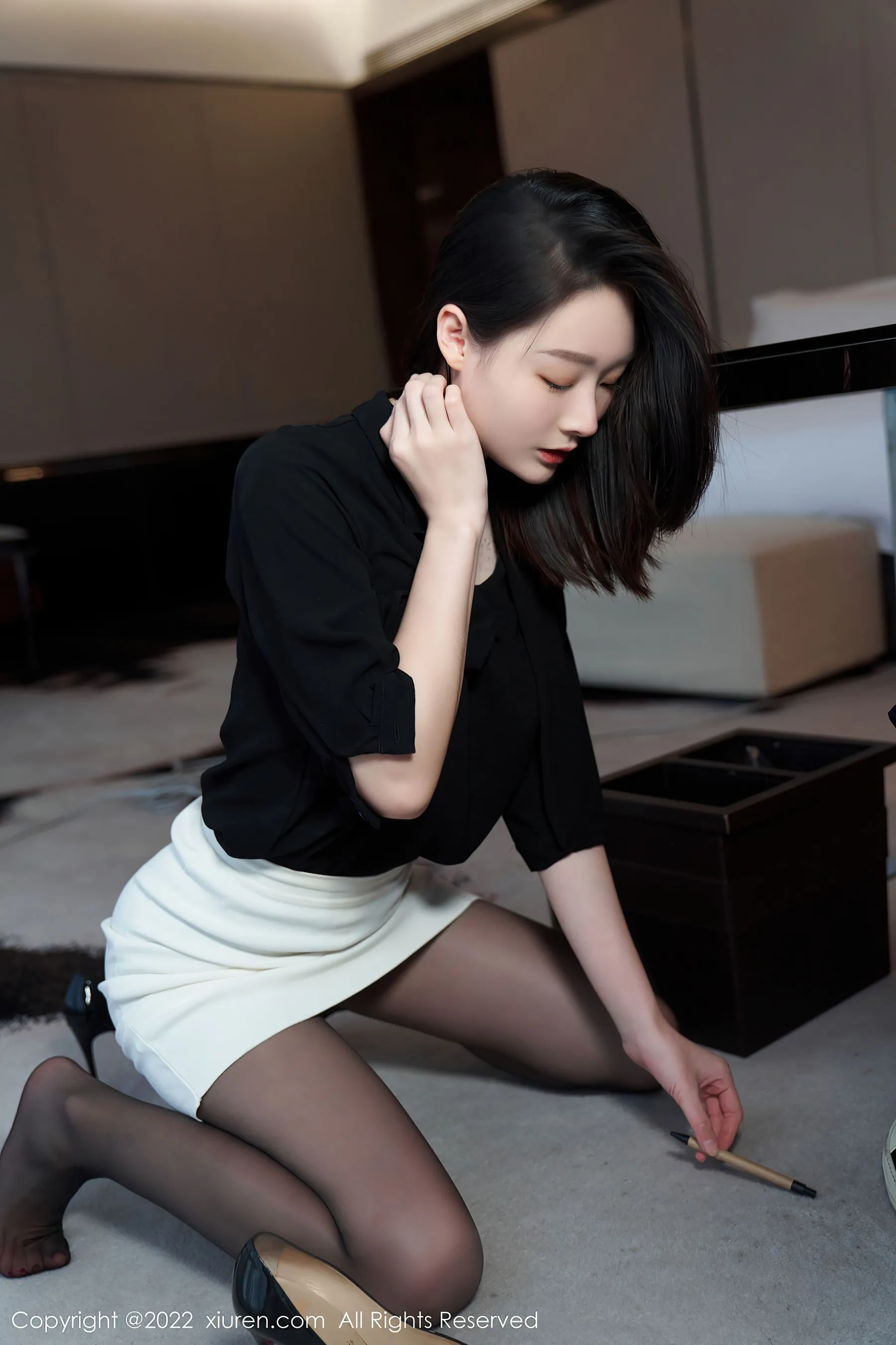 護士優雅夜景寫真 – 冬季優雅風格展現珍藏 - 56
