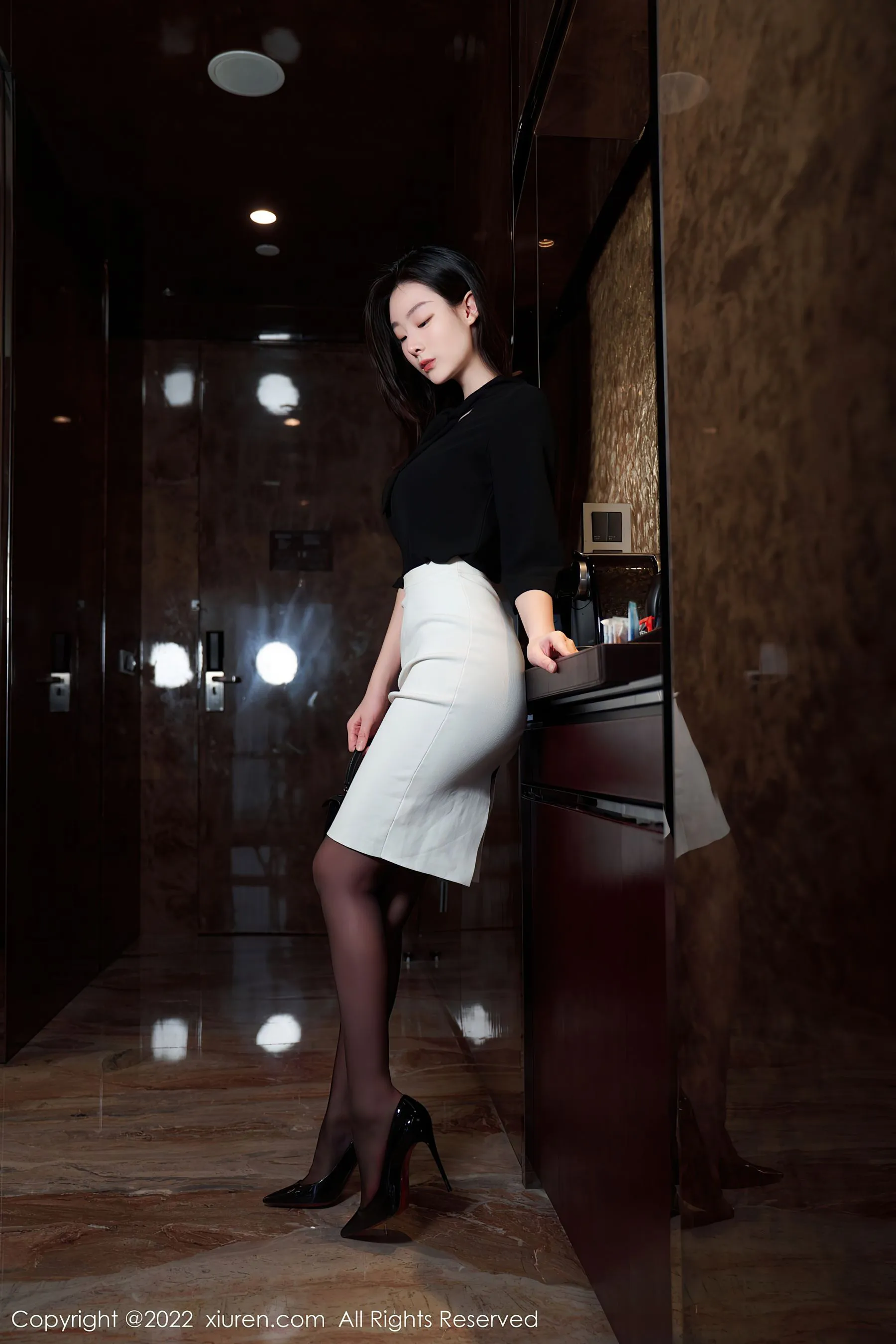 護士優雅夜景寫真 – 冬季優雅風格展現珍藏 - 68