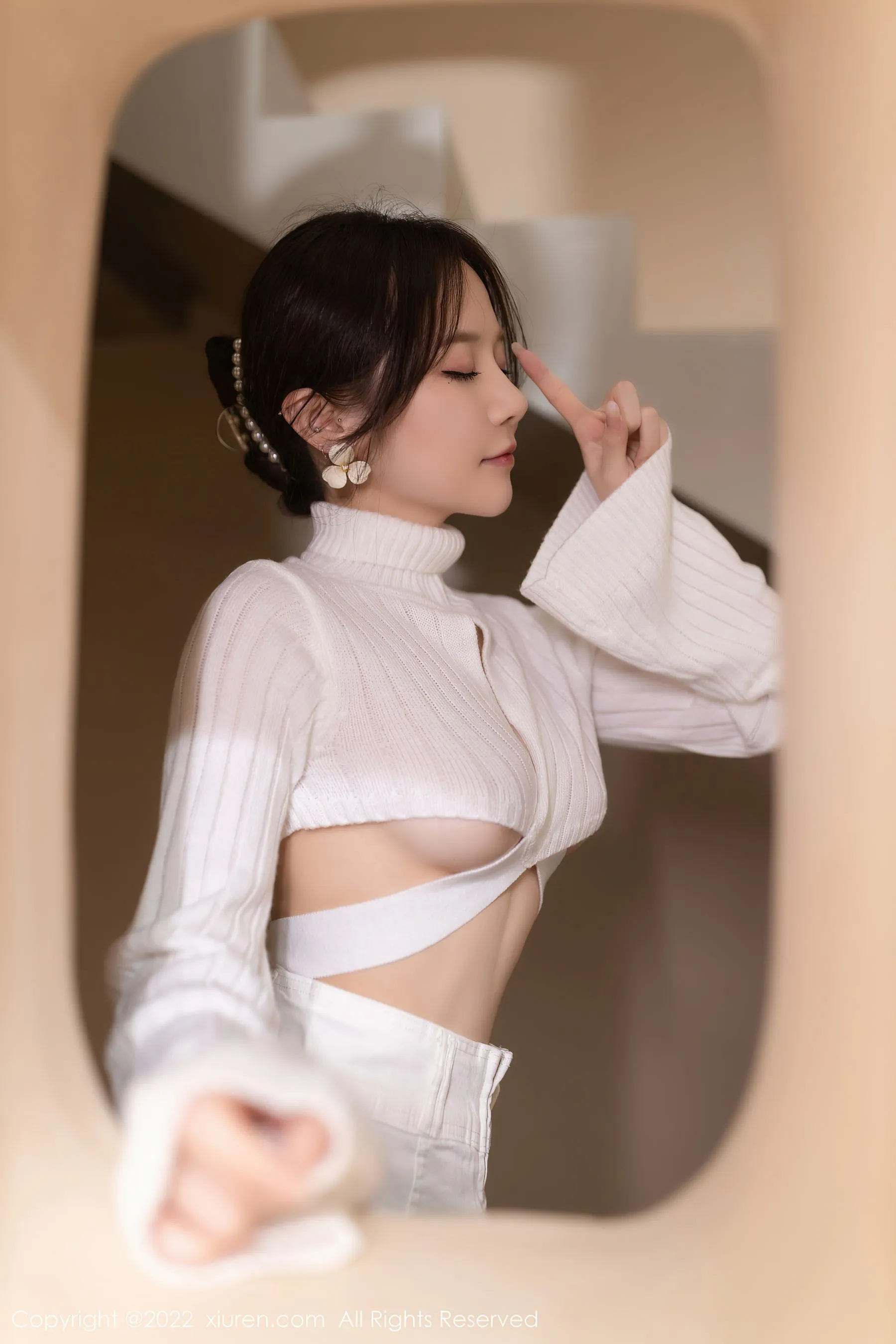 凌晨台中校花寫真精選 – 高貴室內靜謐完美融合典藏 - 13