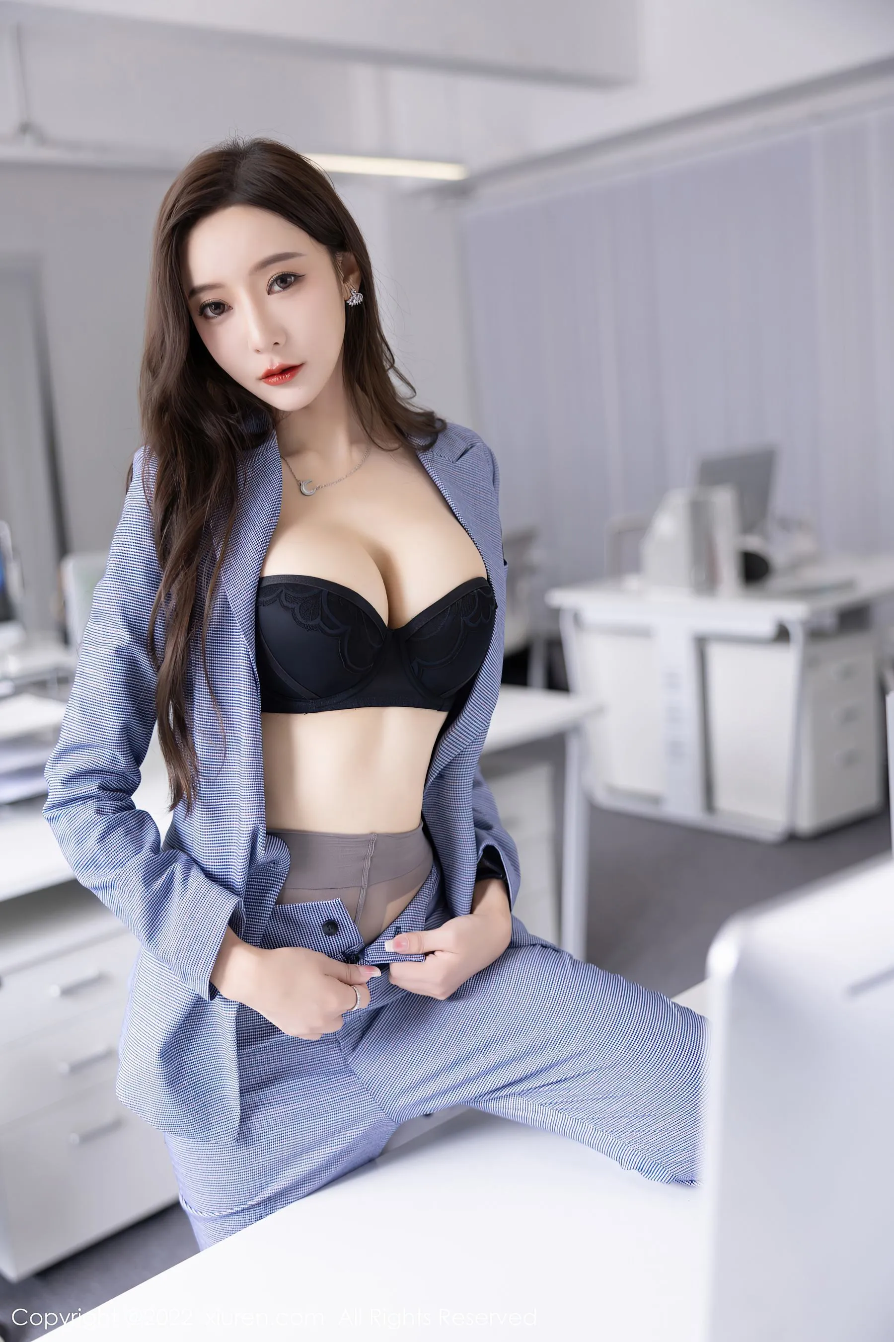 主播清純夜景寫真 – 冬季神秘風格展現典藏 - 15