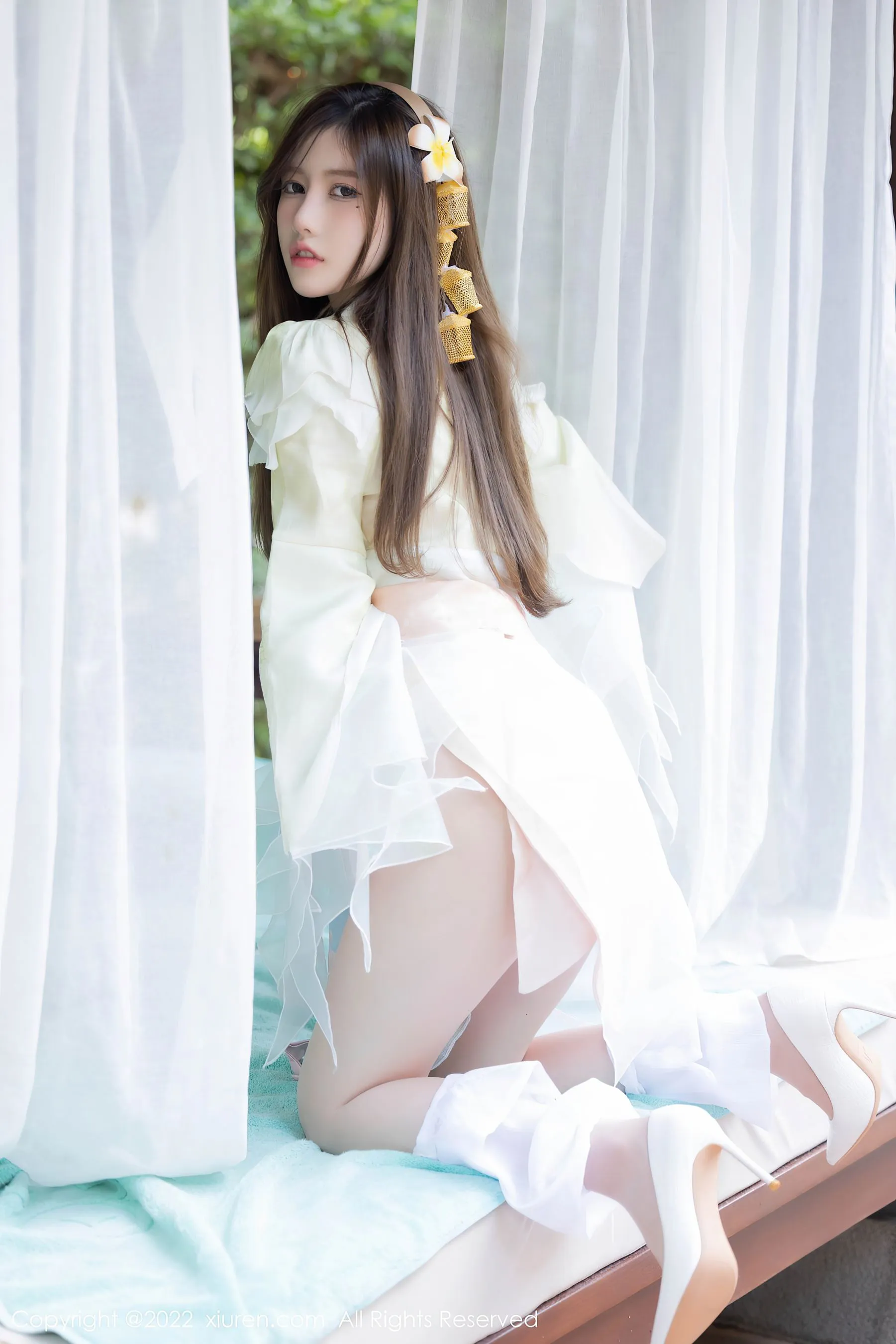 網紅高貴室內寫真 – 夏日靜謐風格展現珍藏 - 49
