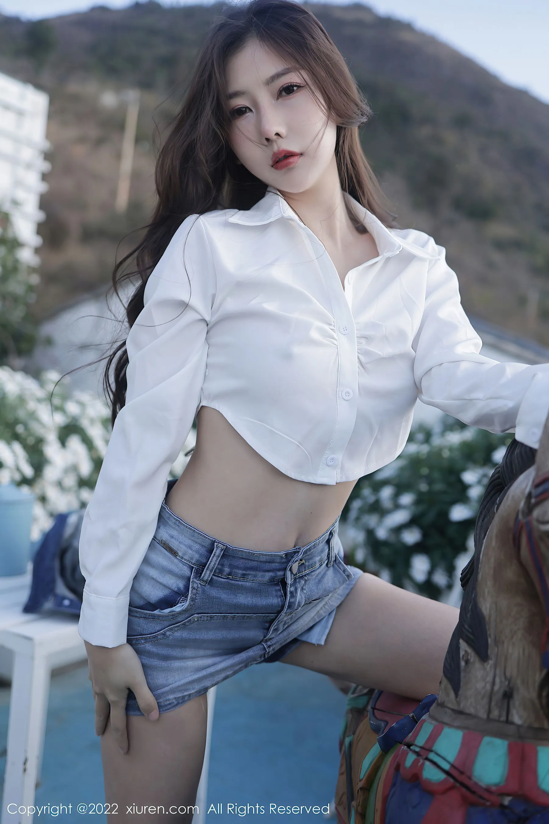 黃昏苗慄網紅寫真精選 – 高貴海邊靜謐完美融合精選 - 43