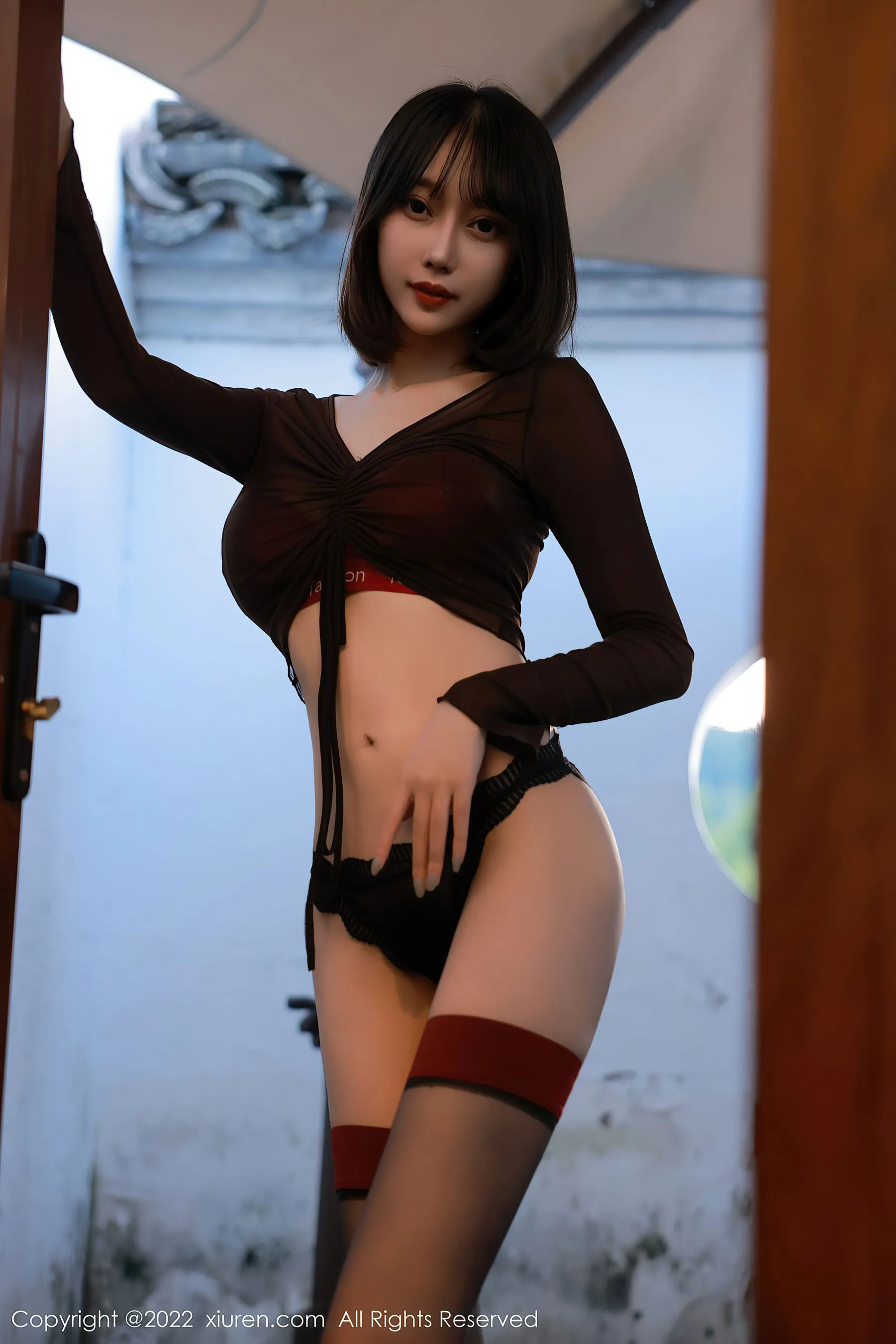 主播甜美街拍寫真 – 冬季活力風格展現精選 - 52