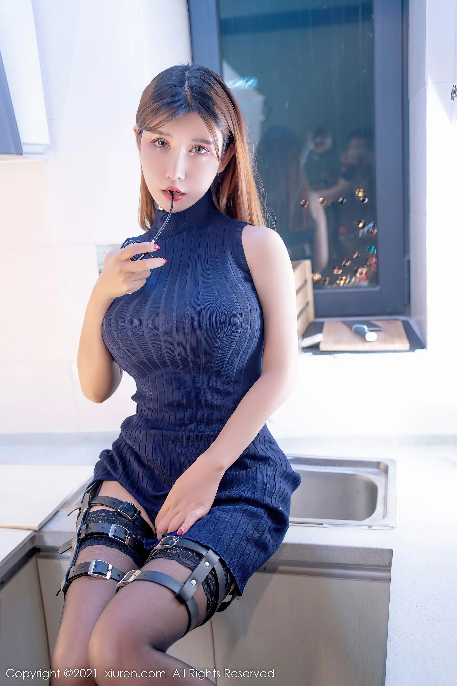 桃園午後空姐美照 – 甜美魅力攝影棚實錄限量 - 56