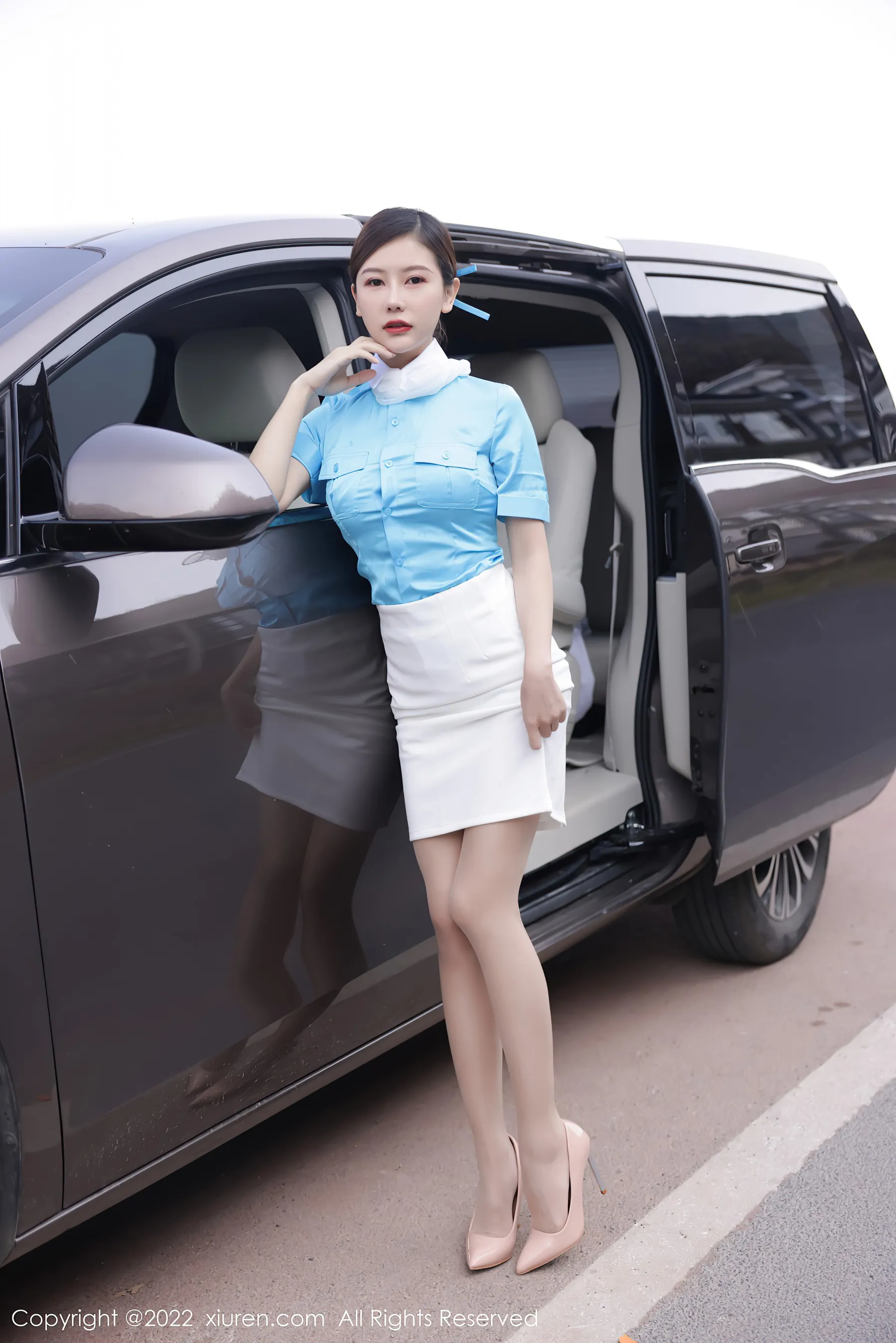 靜謐時刻護士攝影棚寫真 – 秋楓甜美風採再現珍藏 - 34