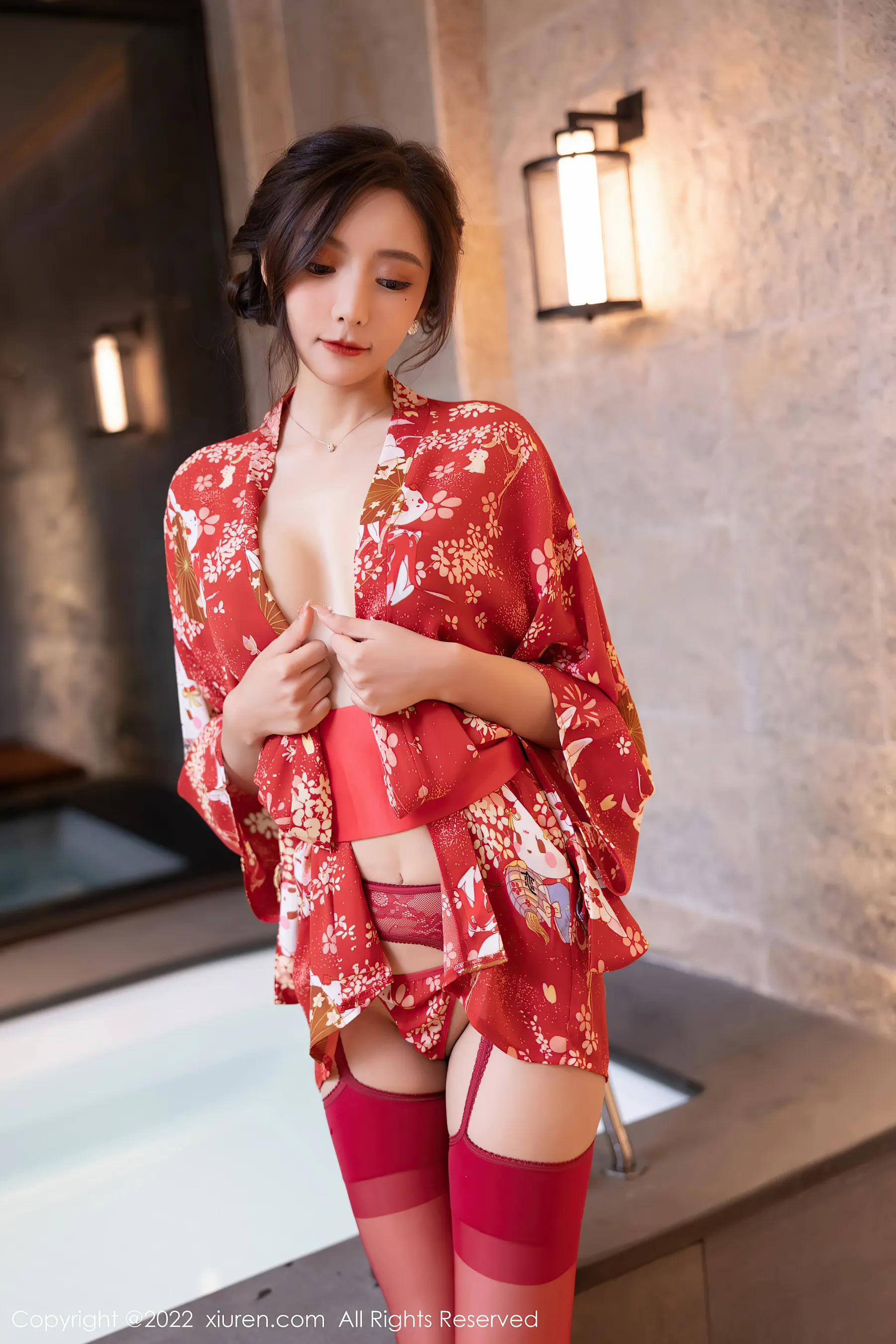 嫩模甜美室內寫真 – 秋楓奔放風格展現限量 - 27