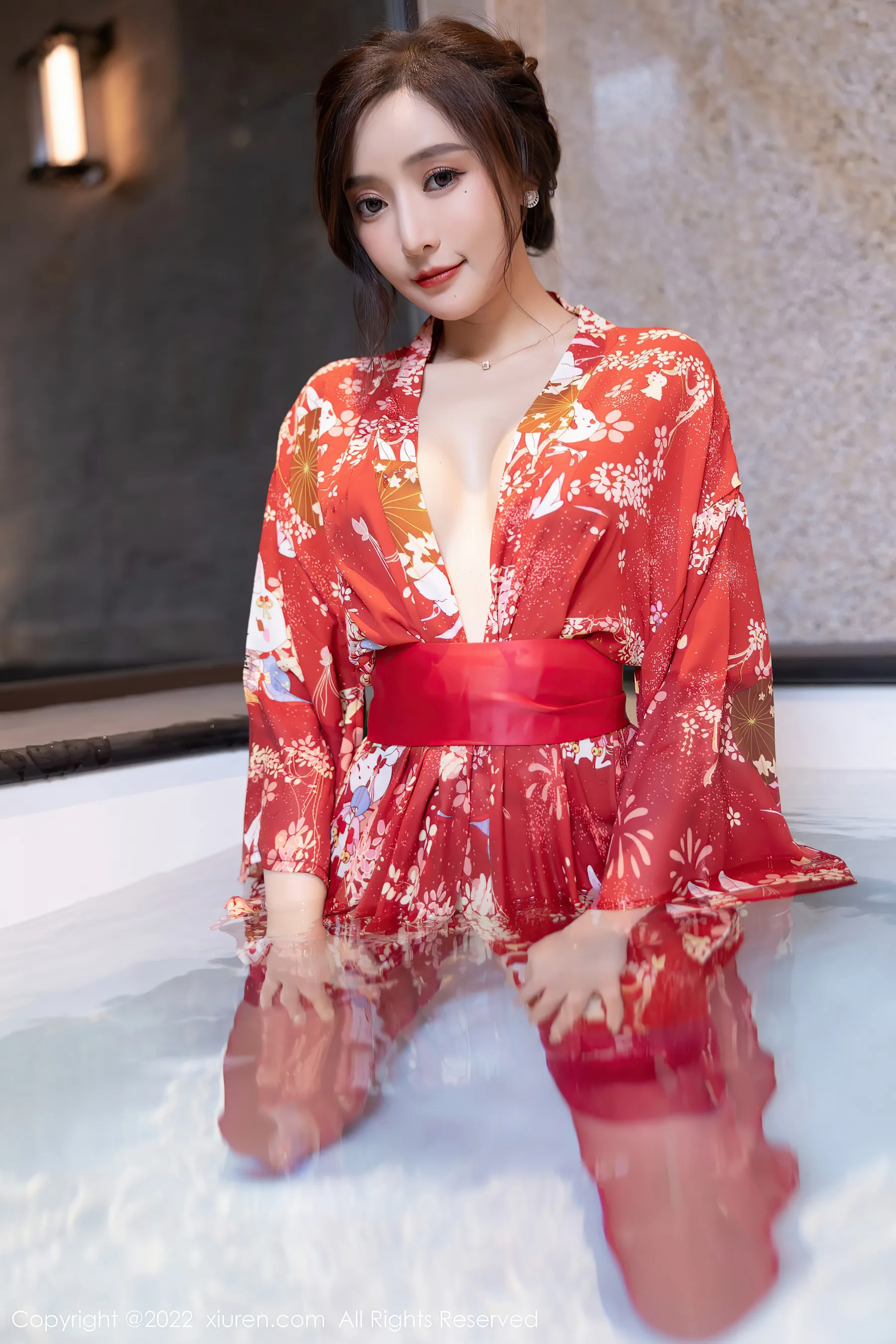 嫩模甜美室內寫真 – 秋楓奔放風格展現限量 - 37