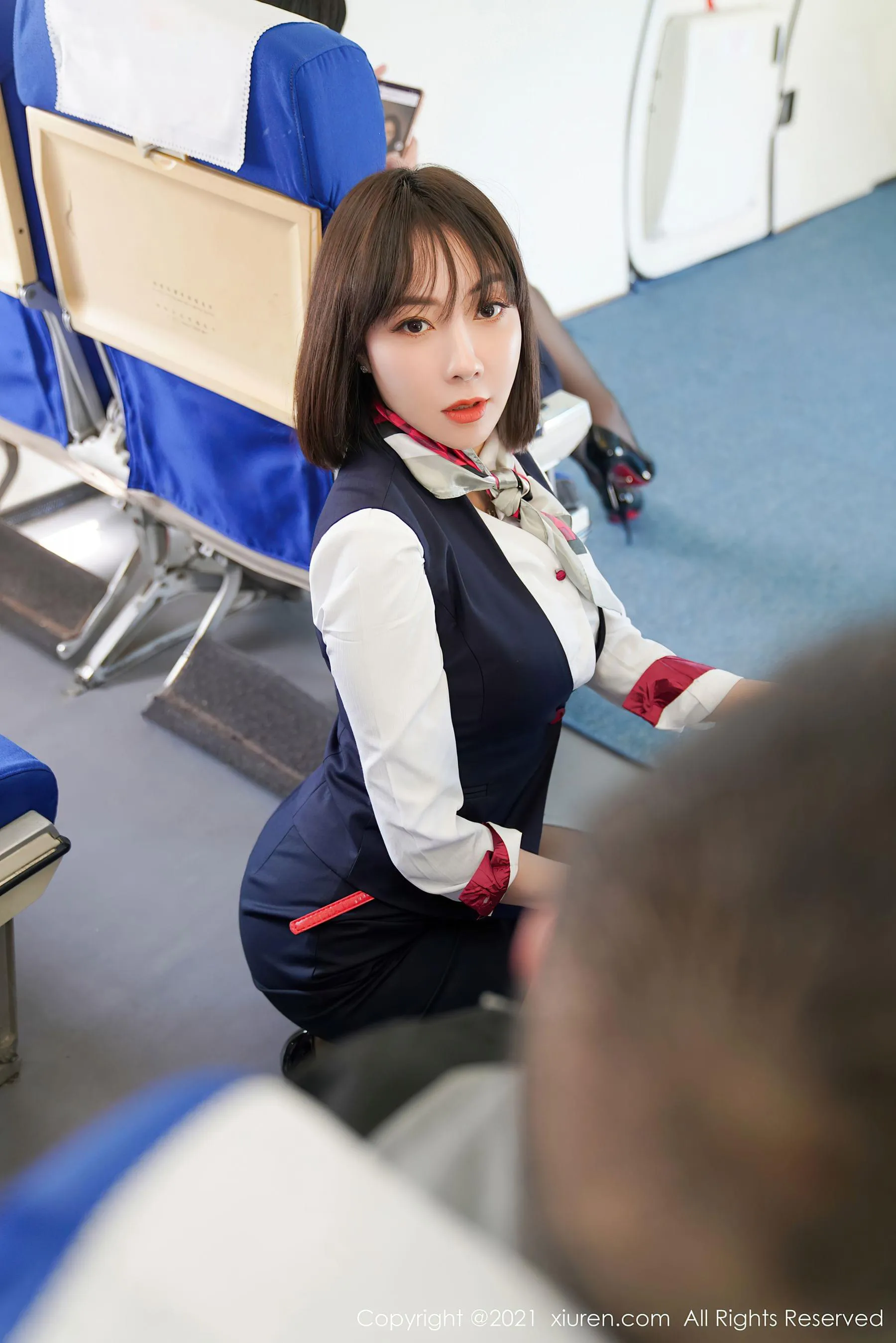 神秘時刻空姐自然光寫真 – 晴日甜美風採再現獨家 - 26