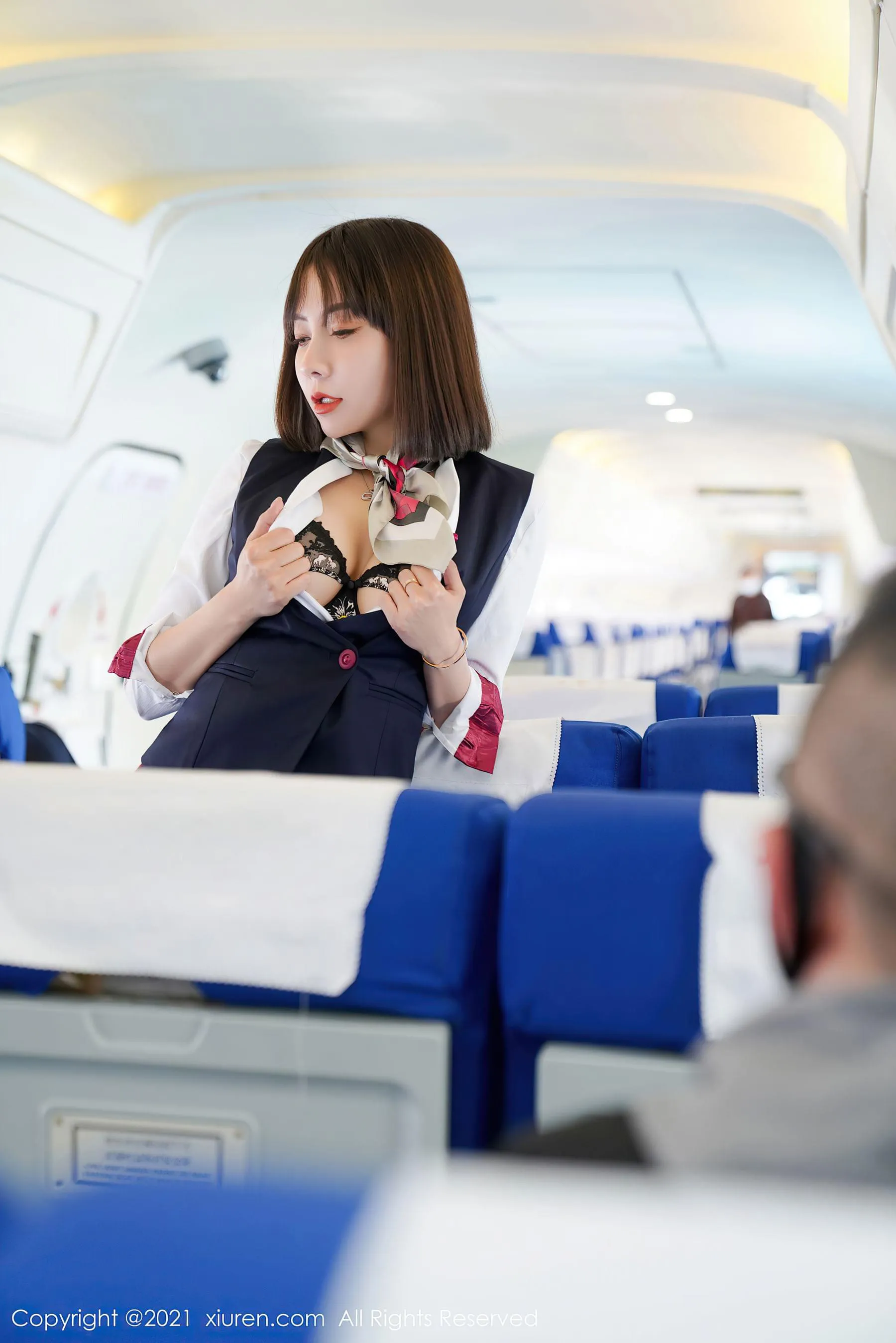 神秘時刻空姐自然光寫真 – 晴日甜美風採再現獨家 - 27