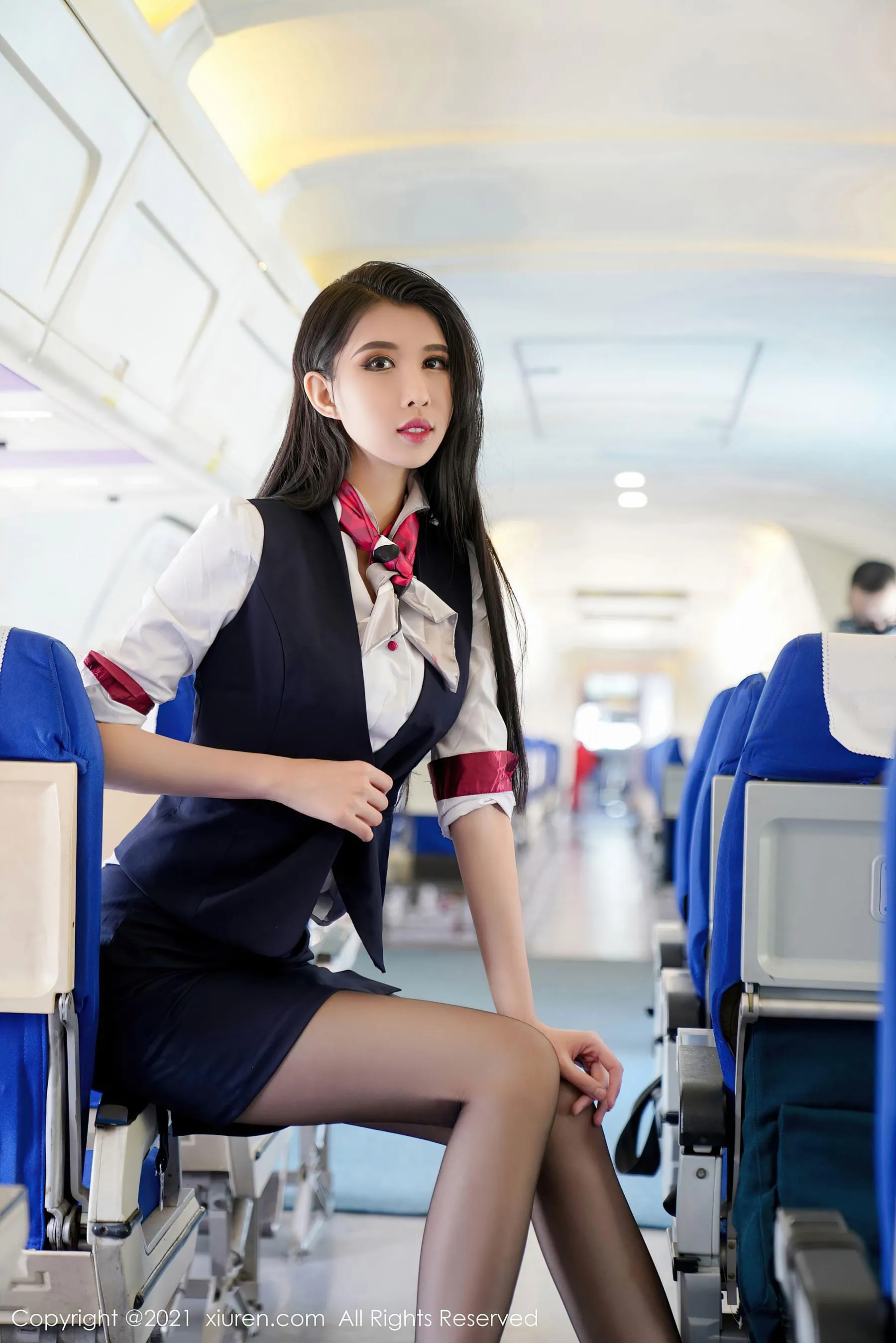 神秘時刻空姐自然光寫真 – 晴日甜美風採再現獨家 - 65