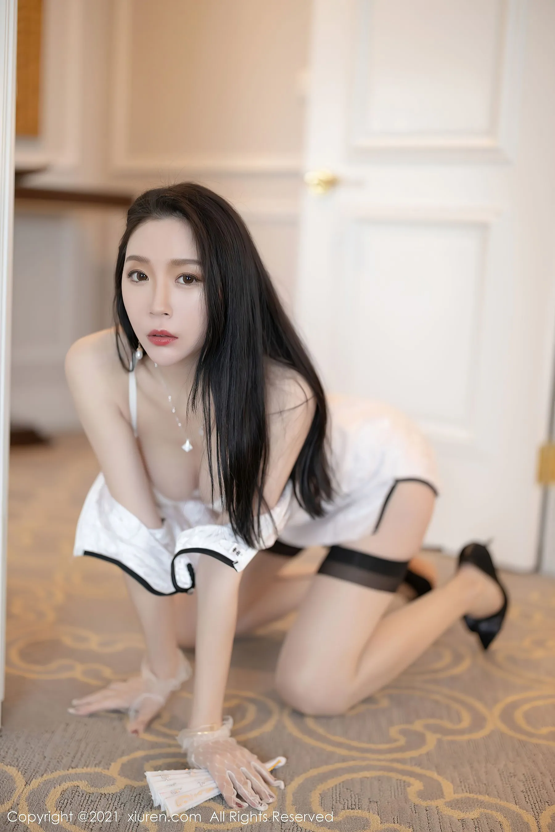 浪漫時刻嫩模自然光寫真 – 櫻花季性感風採再現限量 - 36