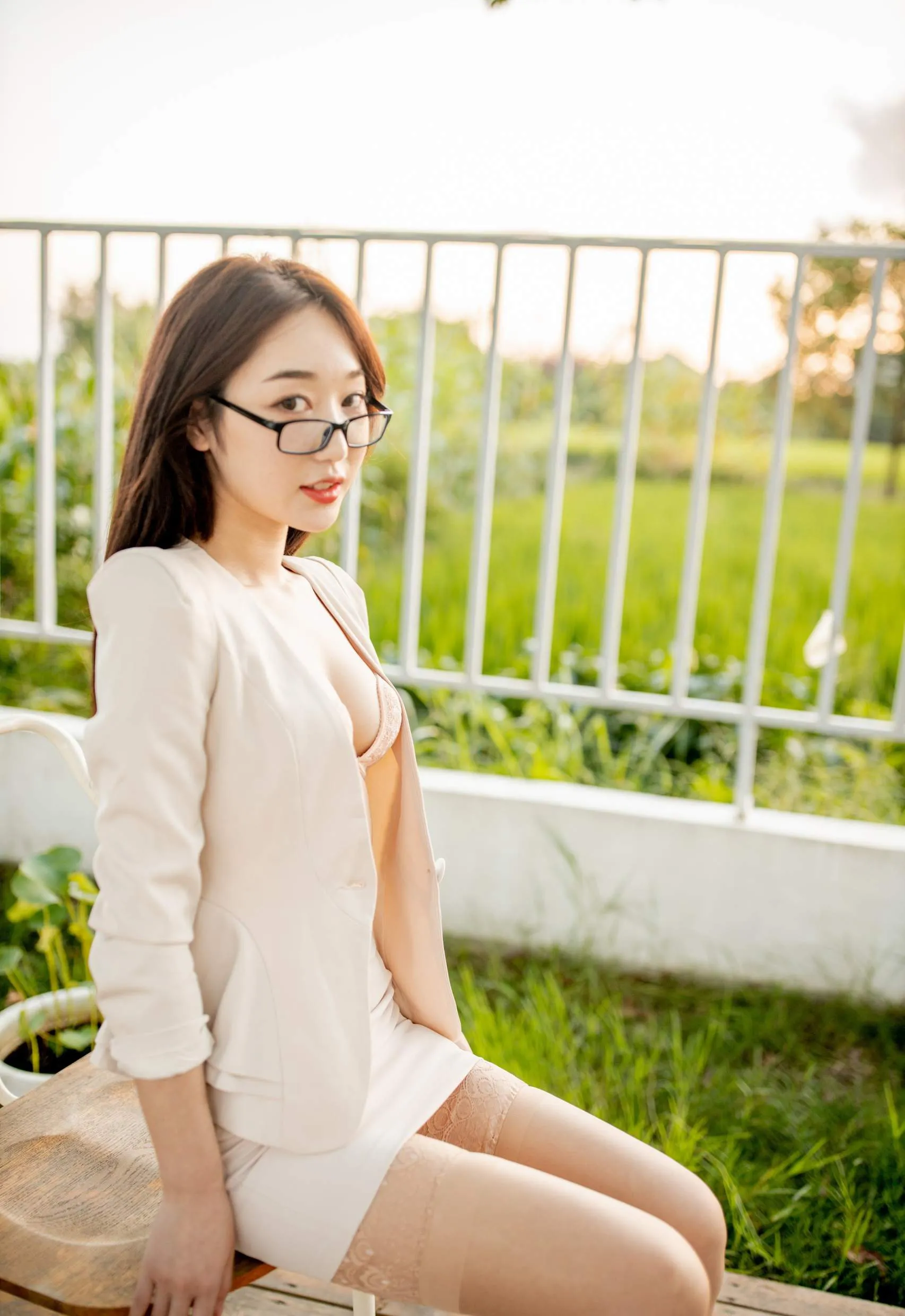 新竹傍晚校花美照 – 清純魅力攝影棚實錄典藏 - 36