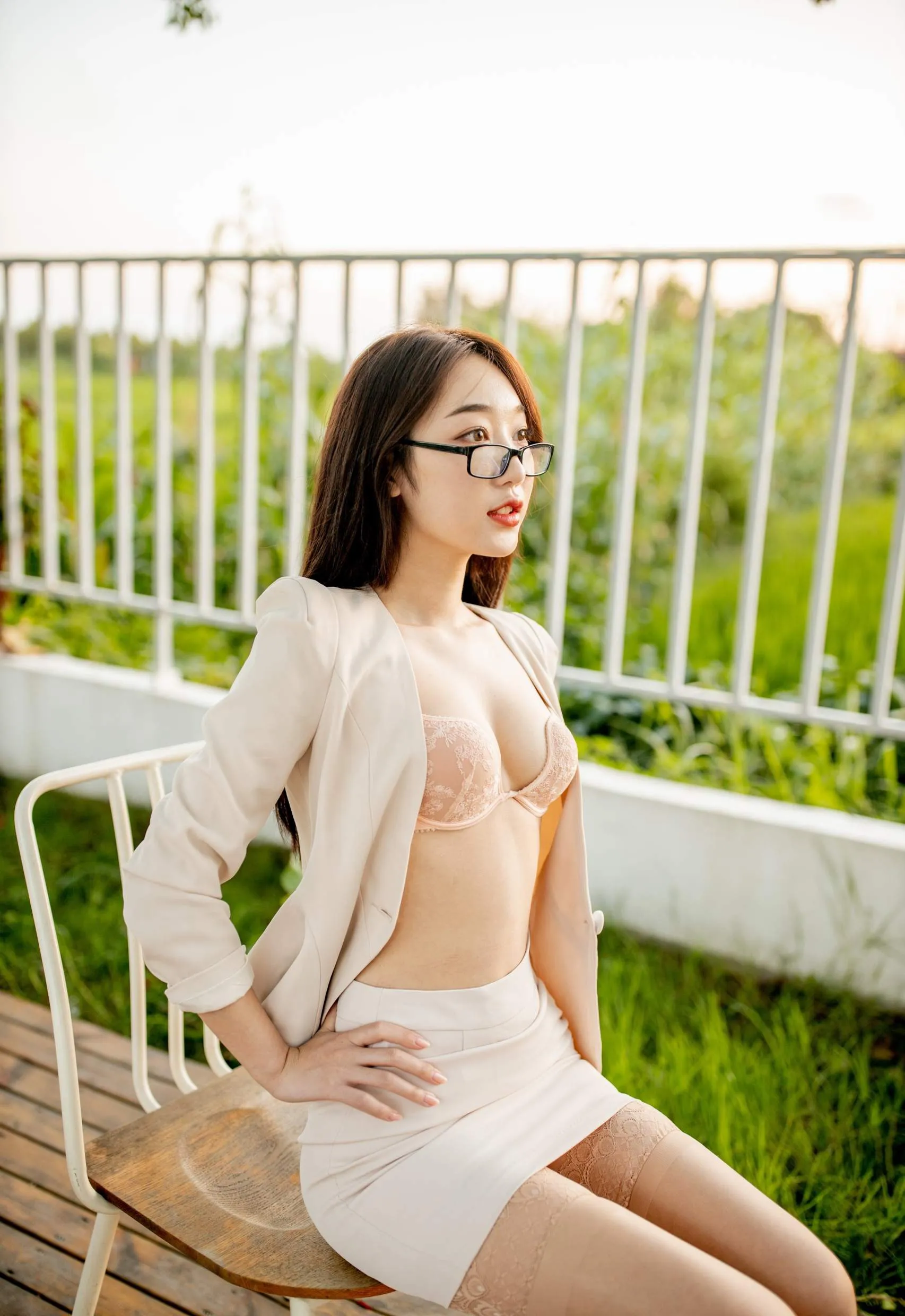 新竹傍晚校花美照 – 清純魅力攝影棚實錄典藏 - 38
