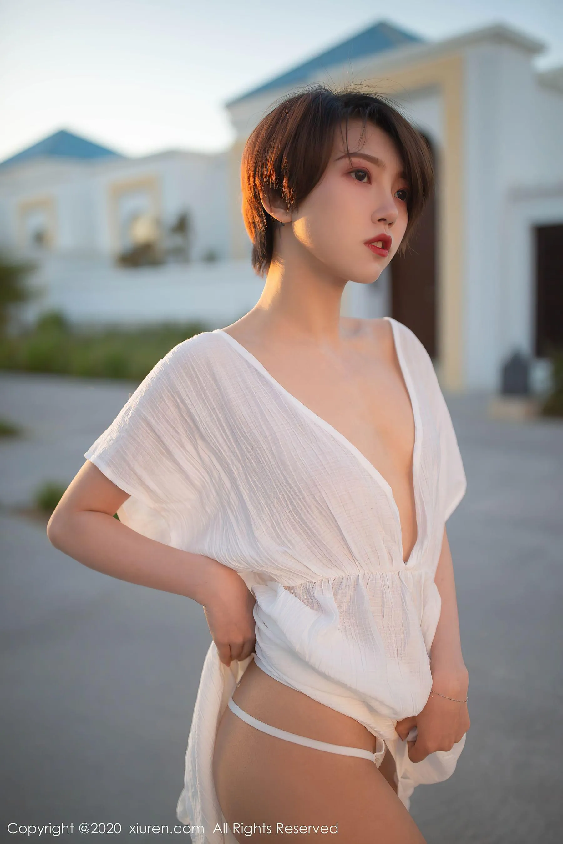 台北黃昏空姐美照 – 甜美魅力海邊實錄珍藏 - 19