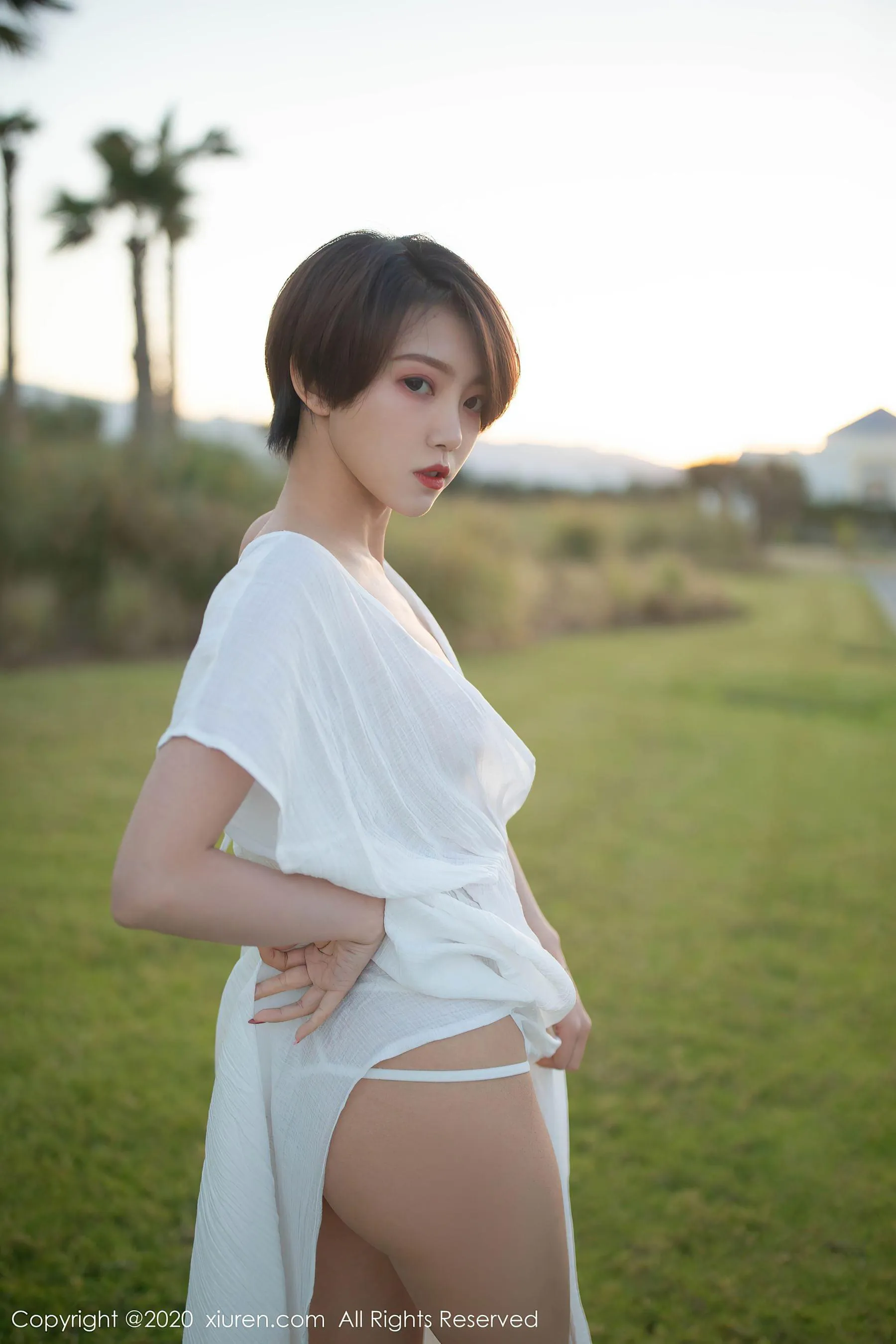 台北黃昏空姐美照 – 甜美魅力海邊實錄珍藏 - 32