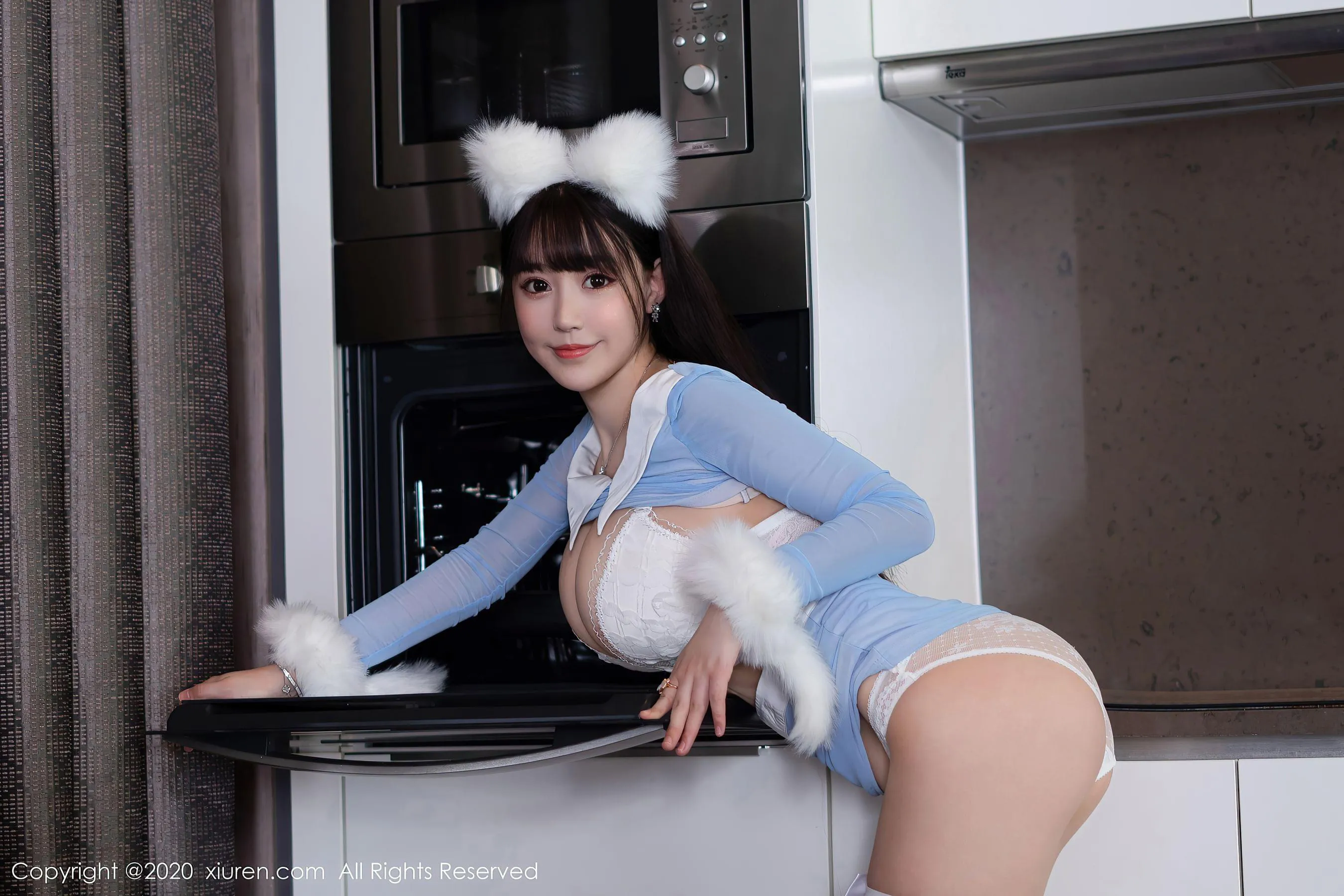 DJ火辣街拍寫真 – 雨季優雅風格展現珍藏 - 16