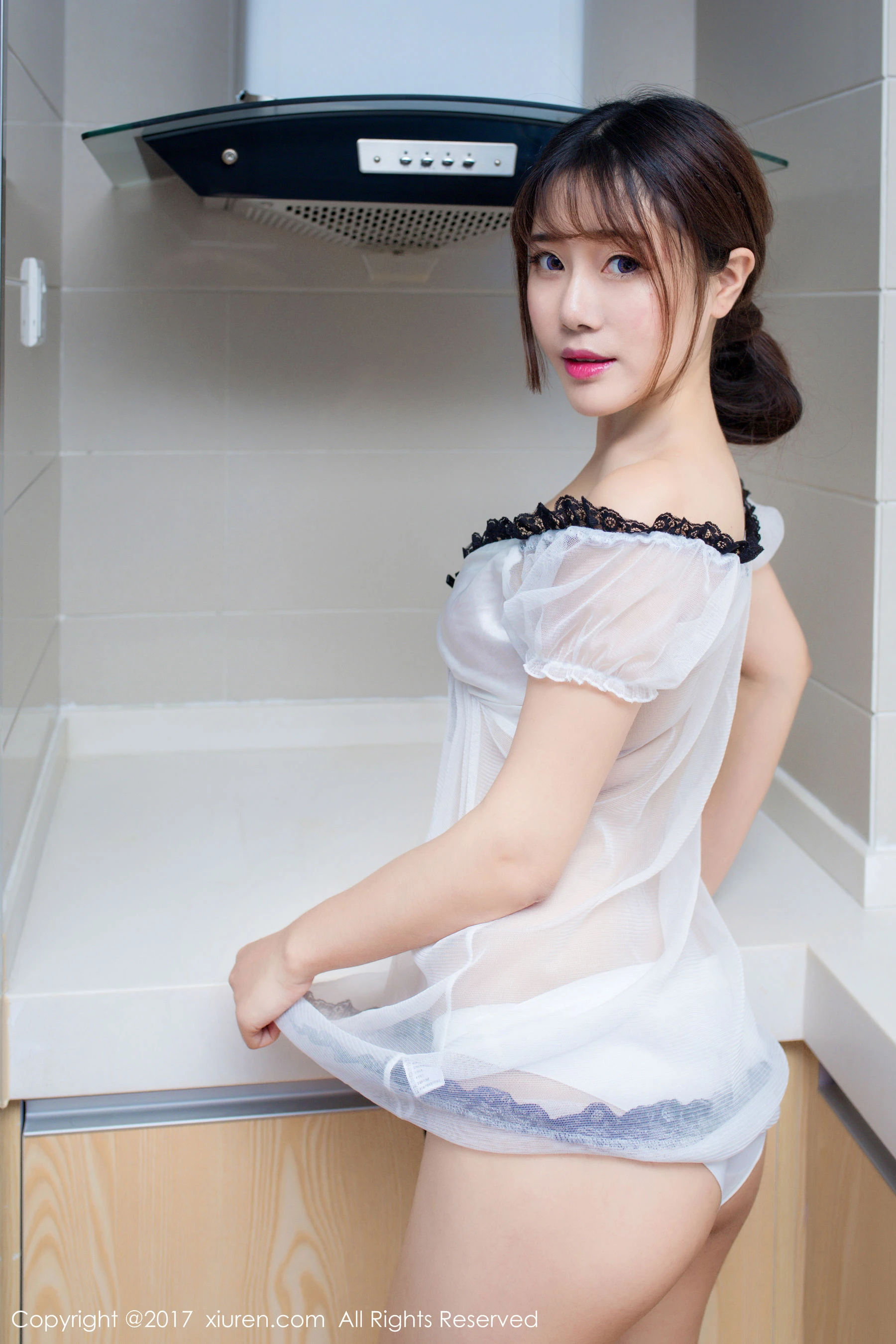 苗慄夜晚校花美照 – 甜美魅力山景實錄精選 - 27