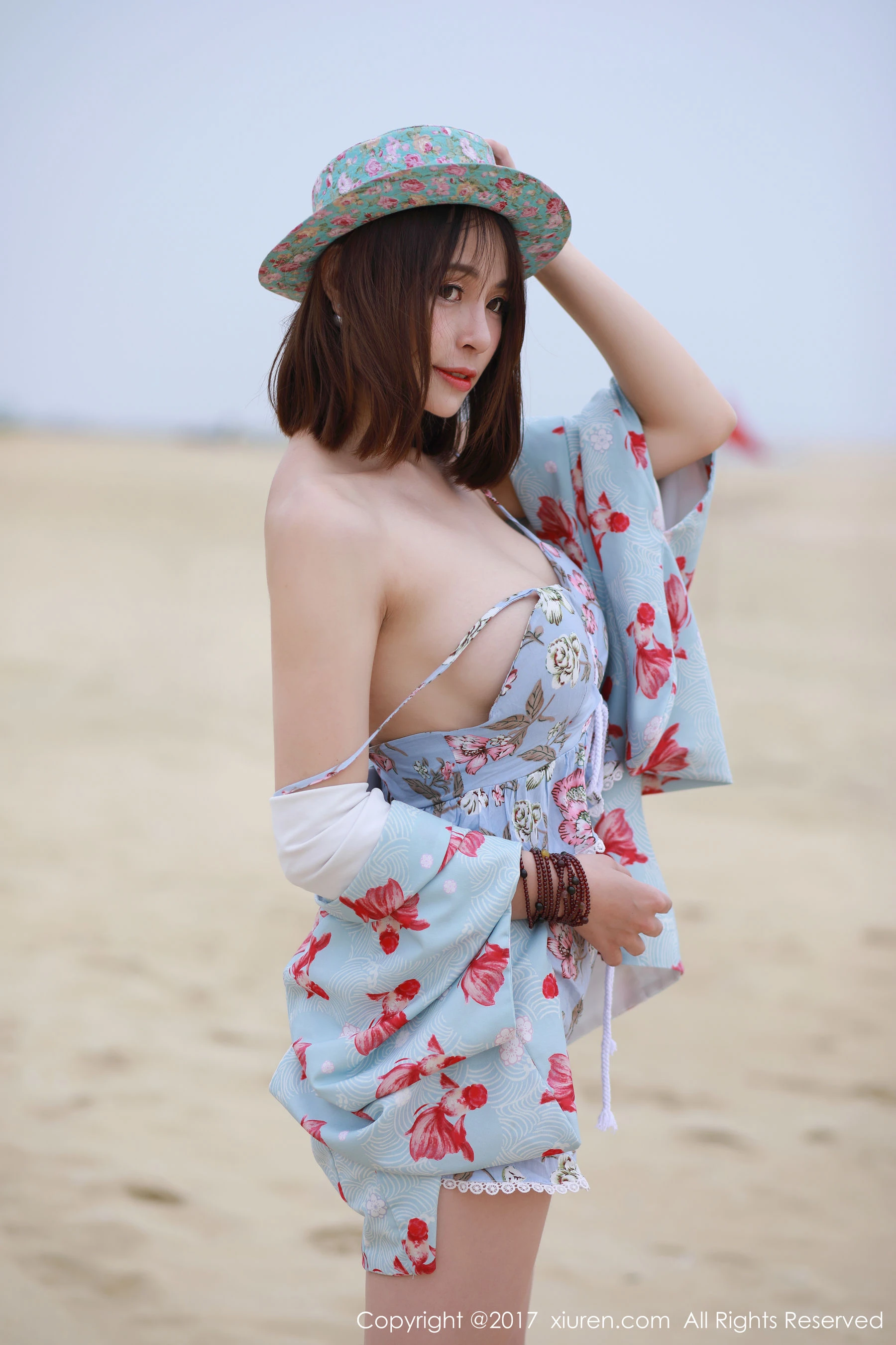優雅時刻校花海邊寫真 – 櫻花季優雅風採再現典藏 - 1