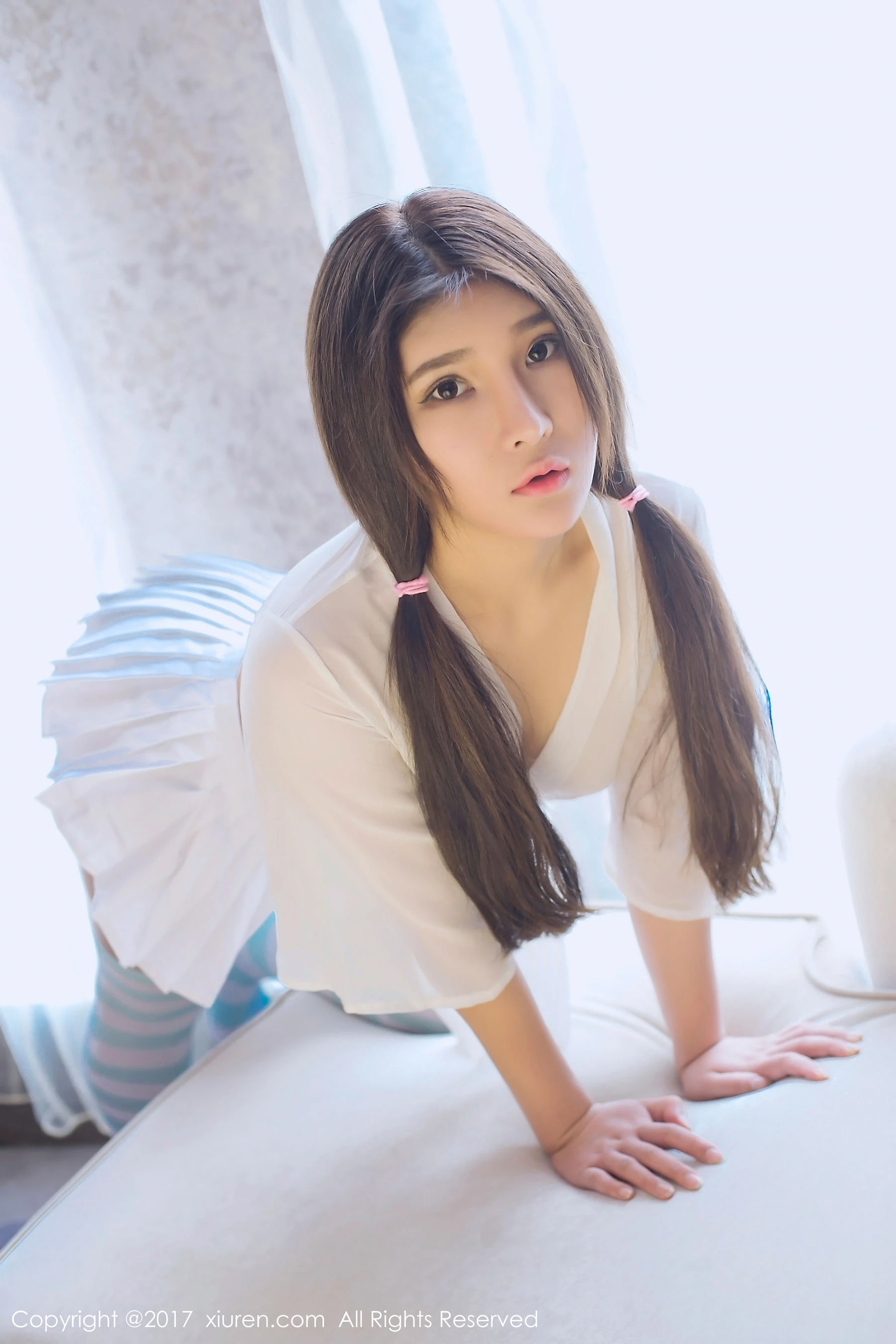 校花甜美自然光寫真 – 冬季神秘風格展現典藏 - 39