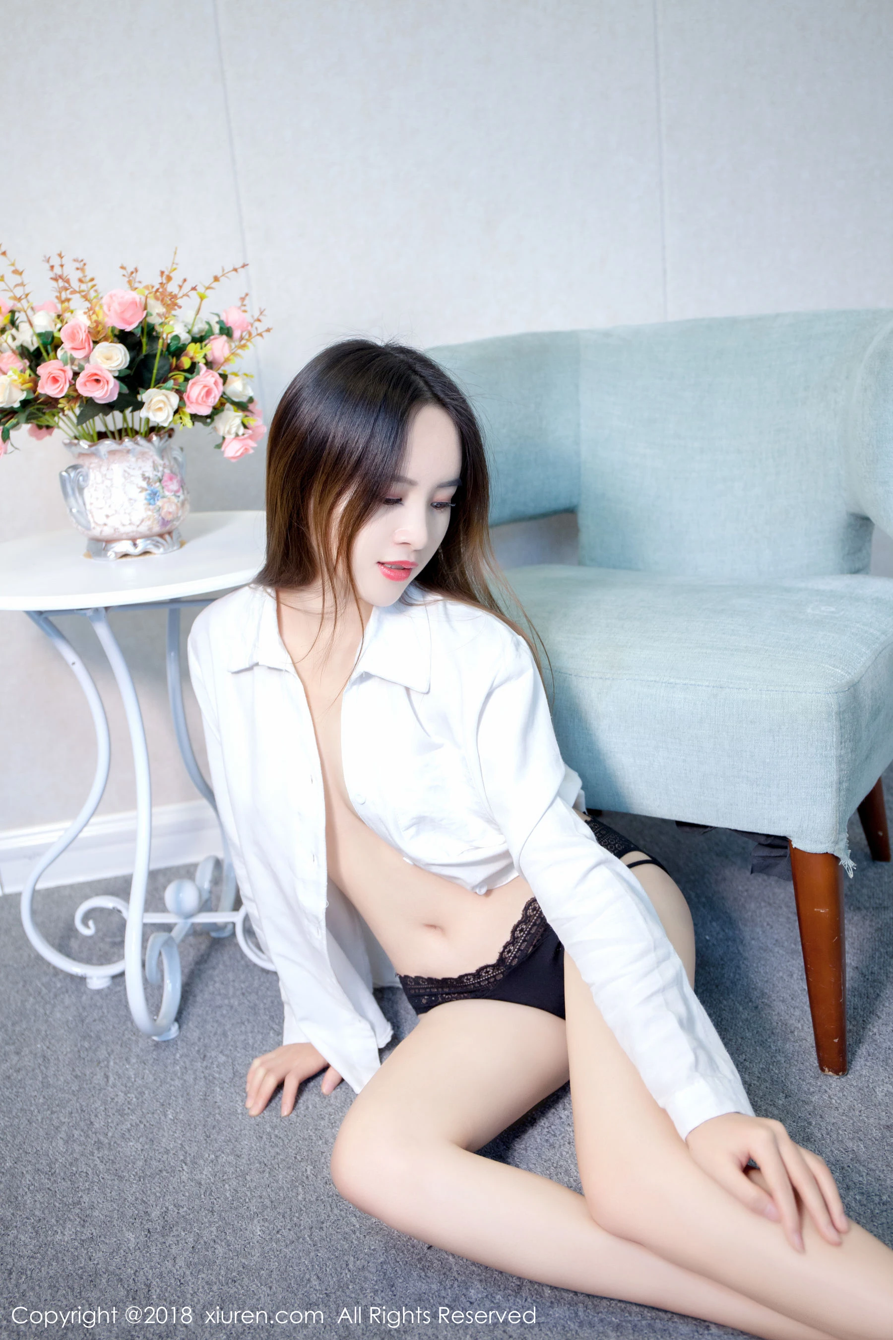 空姐性感攝影棚寫真 – 夏季奔放風格展現典藏 - 23
