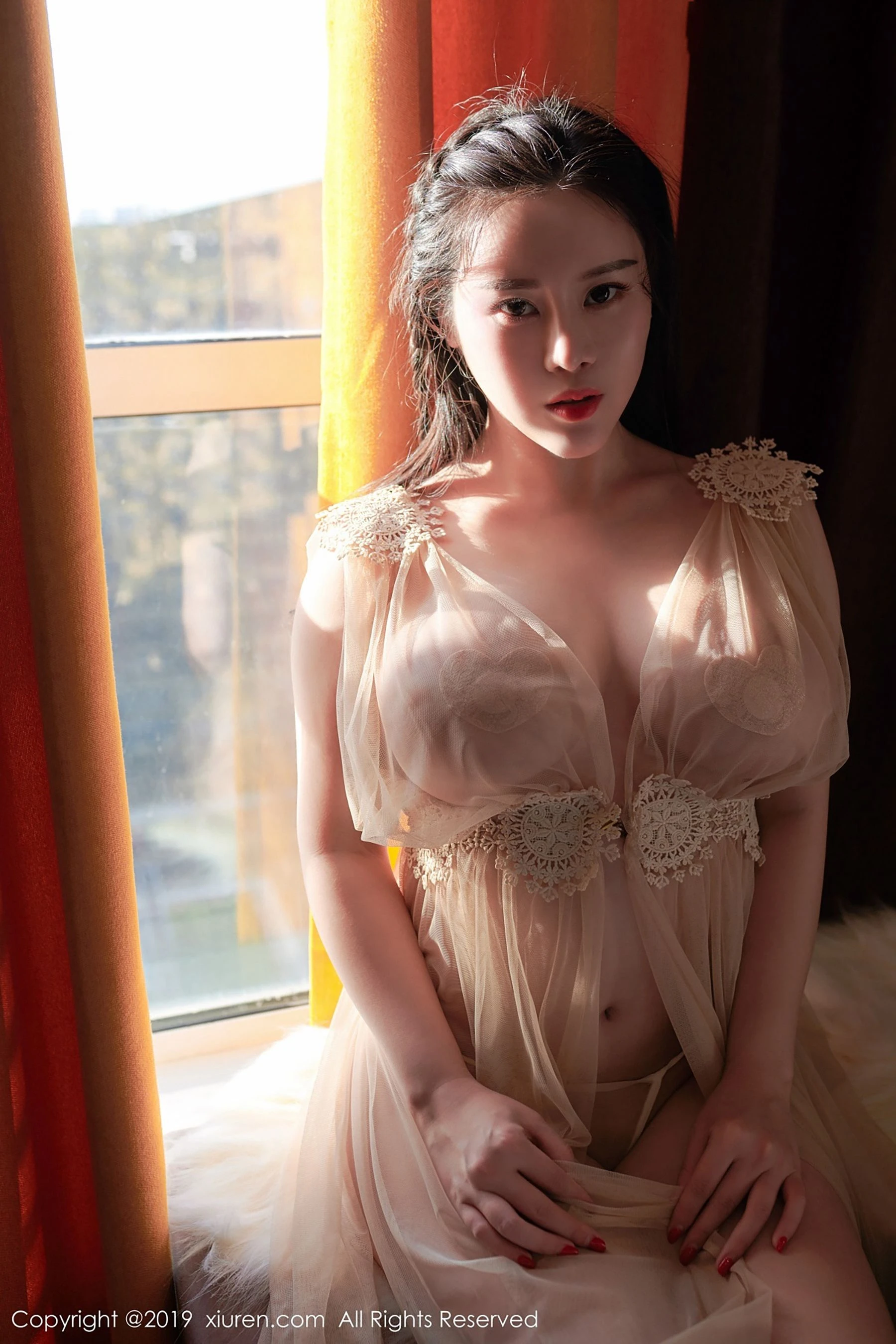 車模優雅海邊寫真 – 櫻花季溫柔風格展現限量 - 35