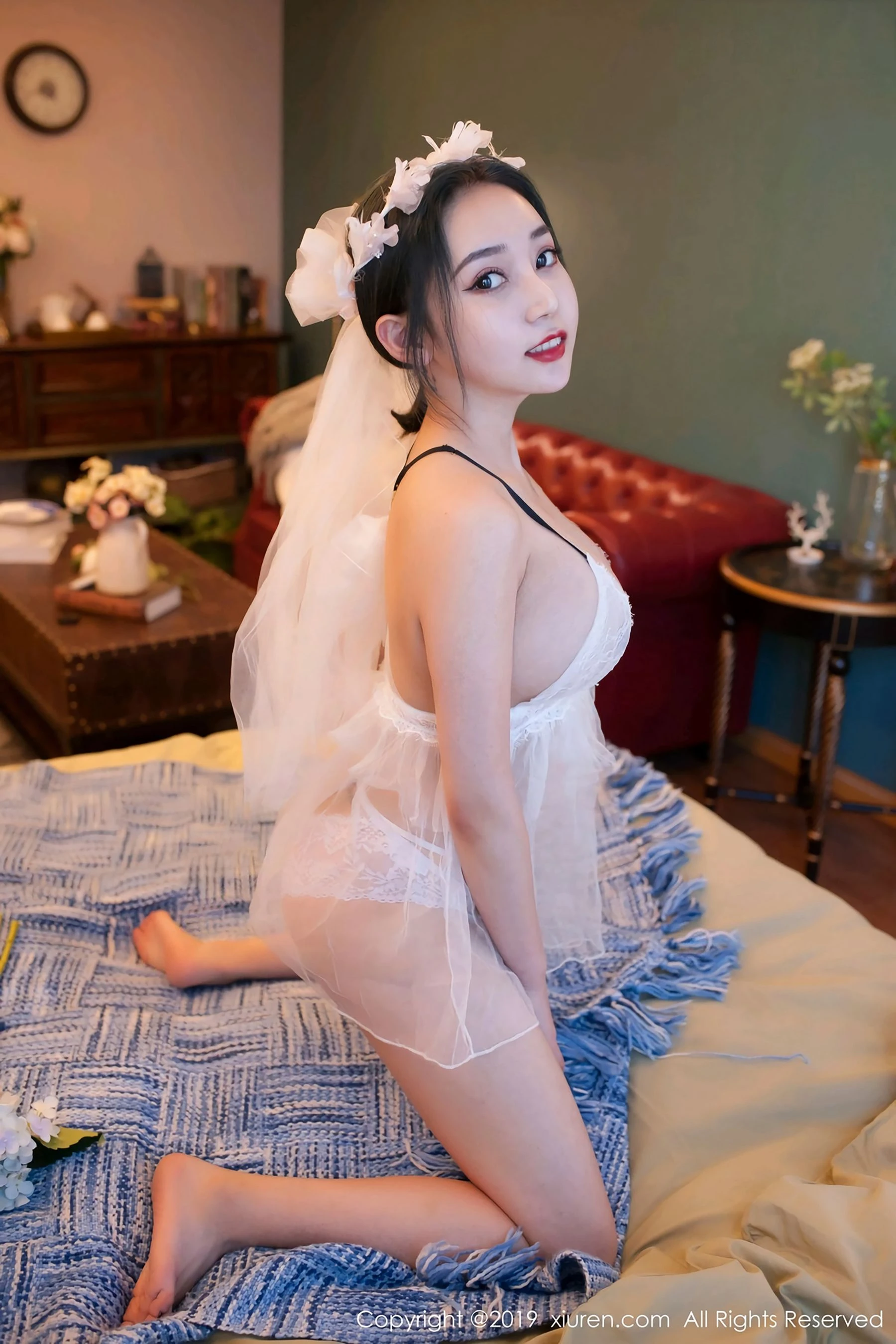 護士火辣室內寫真 – 櫻花季浪漫風格展現精選 - 44
