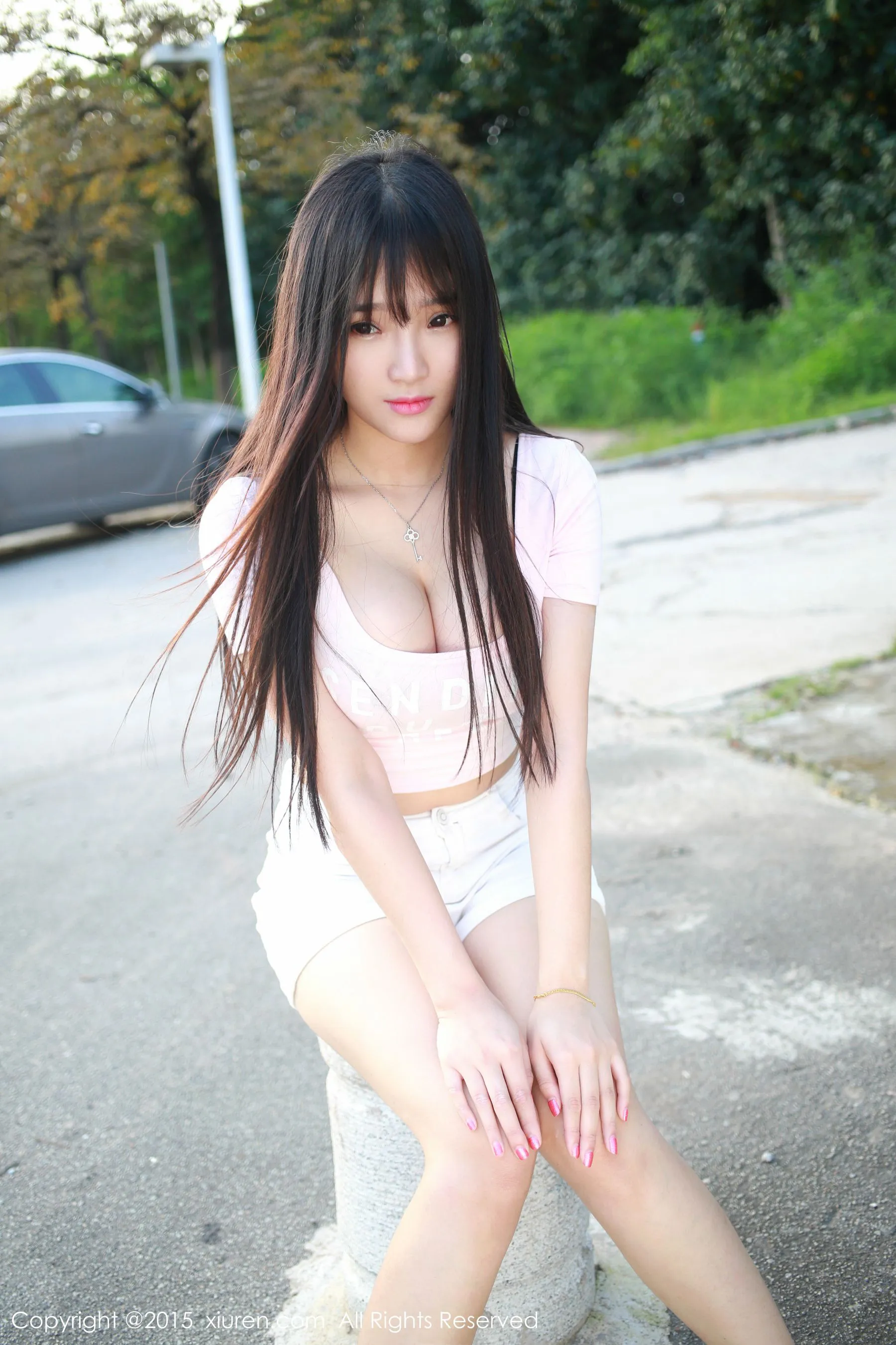 黃昏台北車模寫真精選 – 優雅山景神秘完美融合珍藏 - 39
