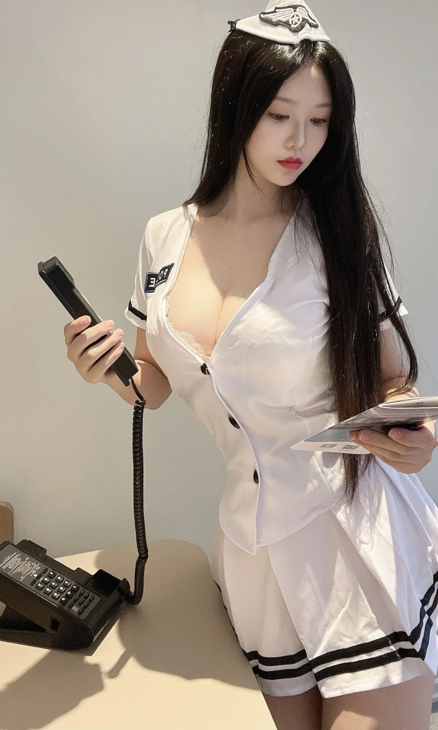 校花活潑街拍寫真 – 春季浪漫風格展現精選 - 33