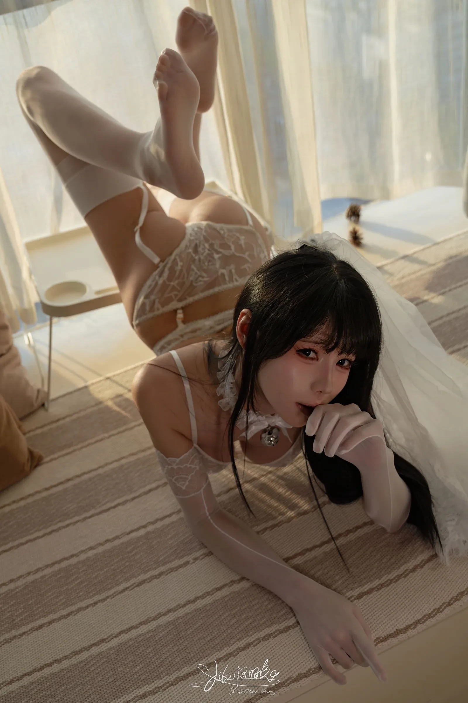 俏皮時刻嫩模攝影棚寫真 – 夏日活潑風採再現珍藏 - 54