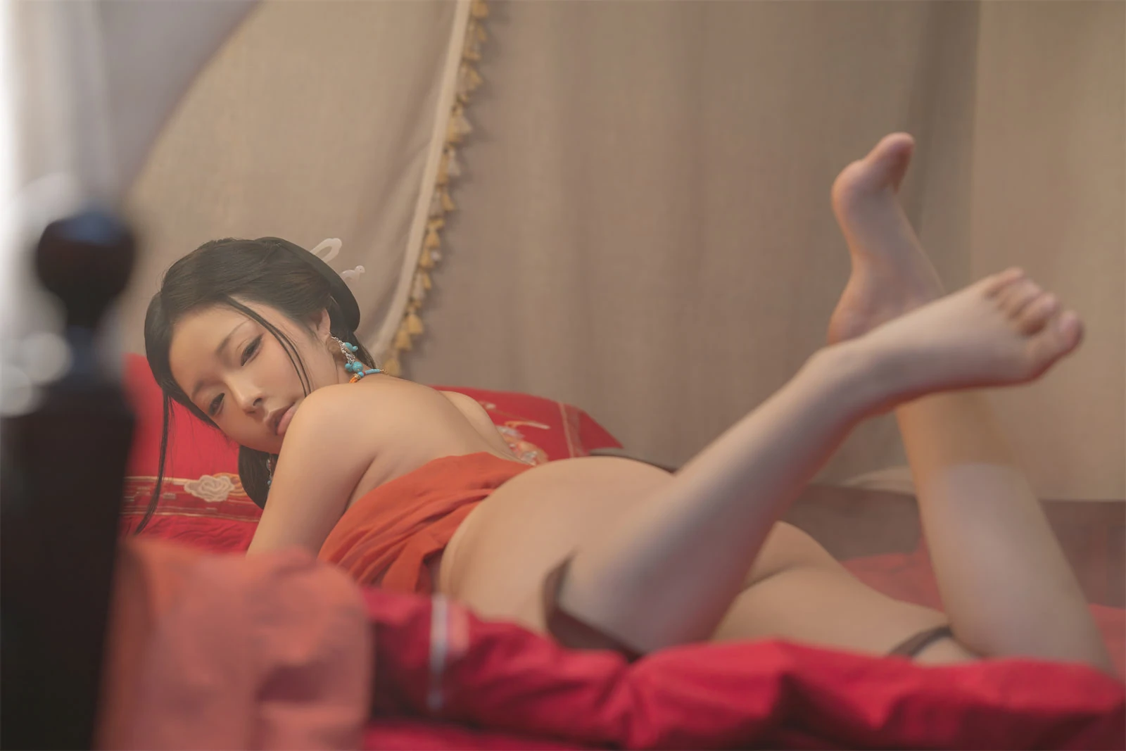 深夜彰化校花寫真精選 – 火辣戶外靜謐完美融合典藏 - 139