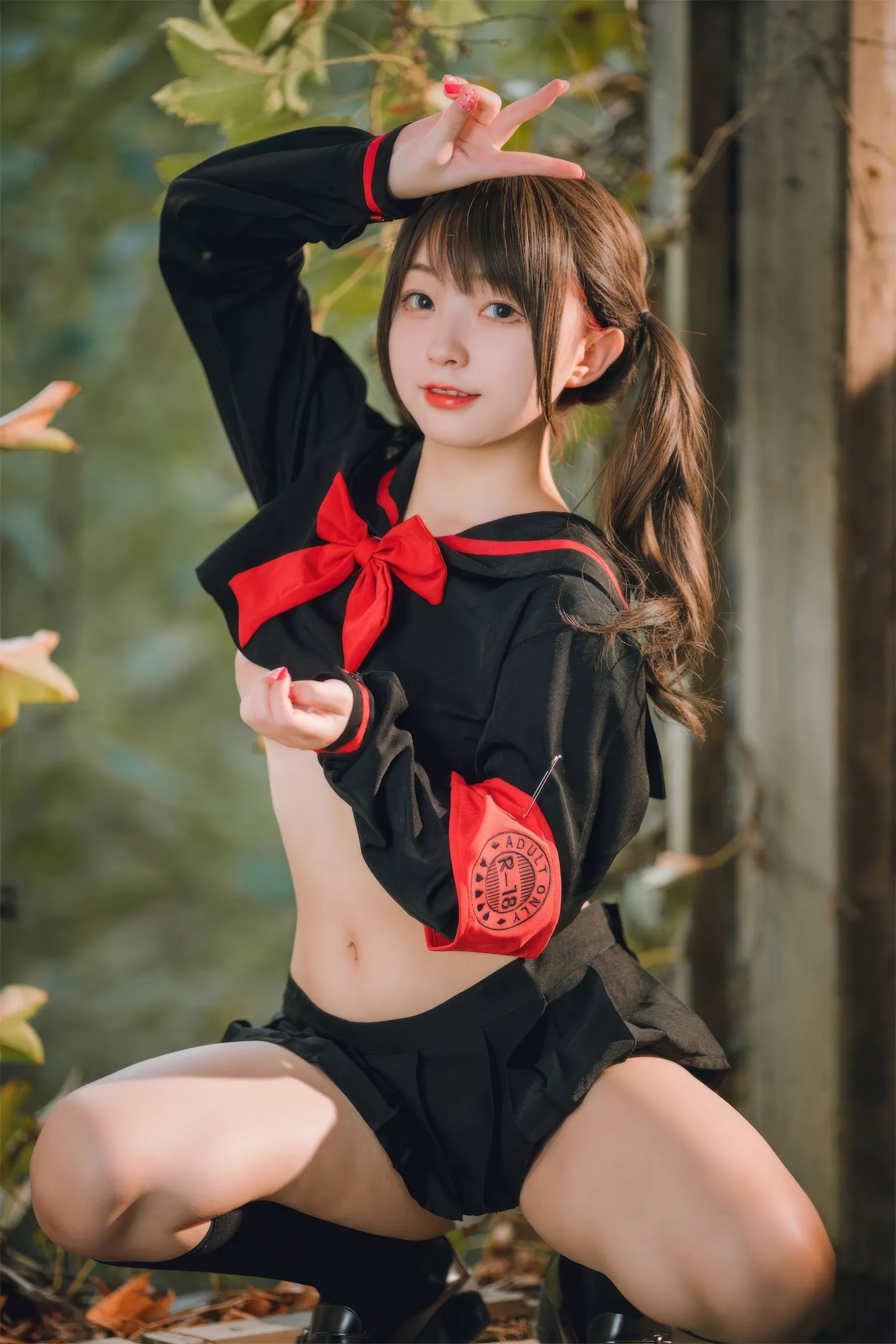 苗慄黃昏空姐美照 – 高貴魅力自然光實錄精選 - 1